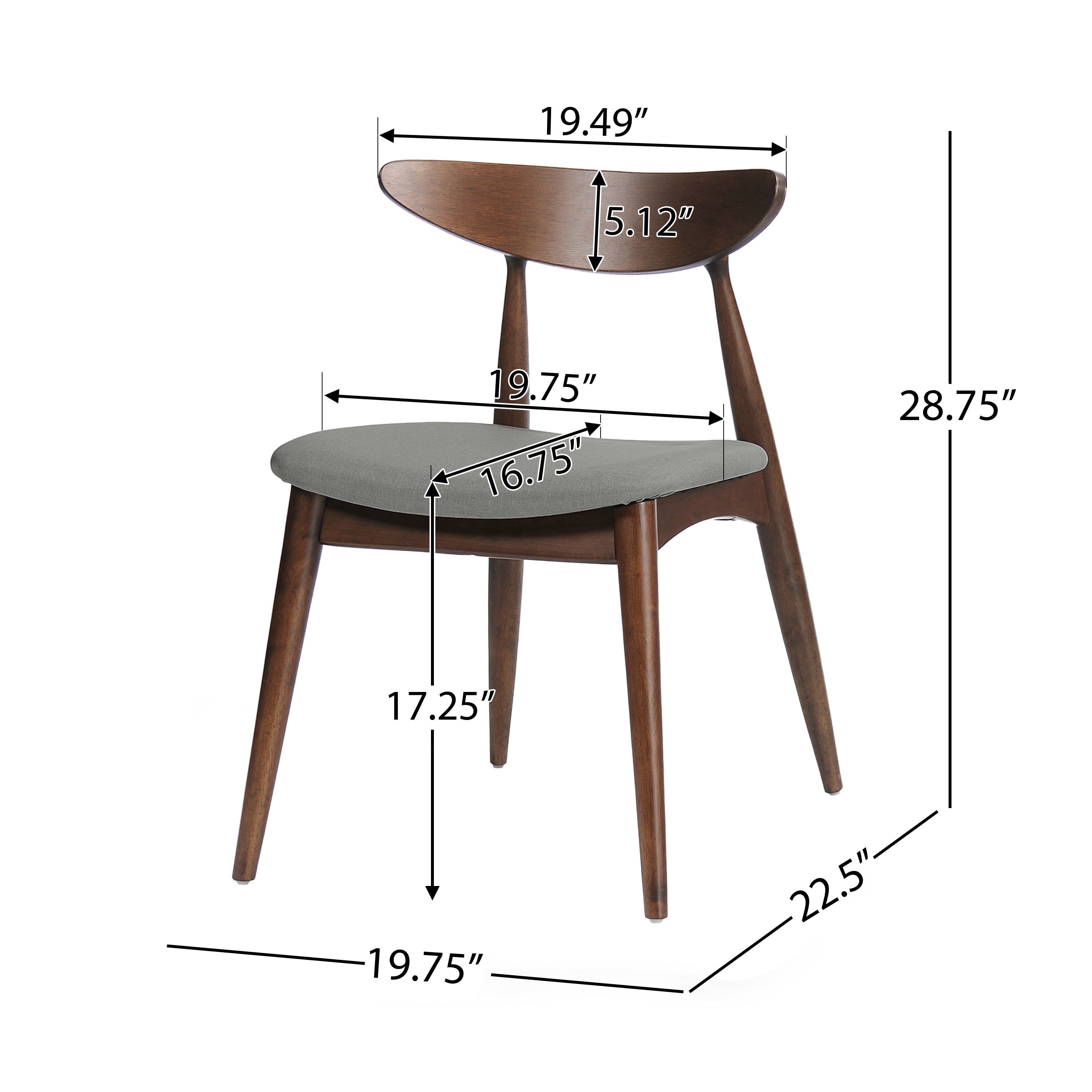 2-Pack Modern Dining Chairs - Sturdy & Comfortable Kitchen Chairs for Home, Office, Restaurant - Perfect for Dining Room, Breakfast Nook, or Small Space Decor