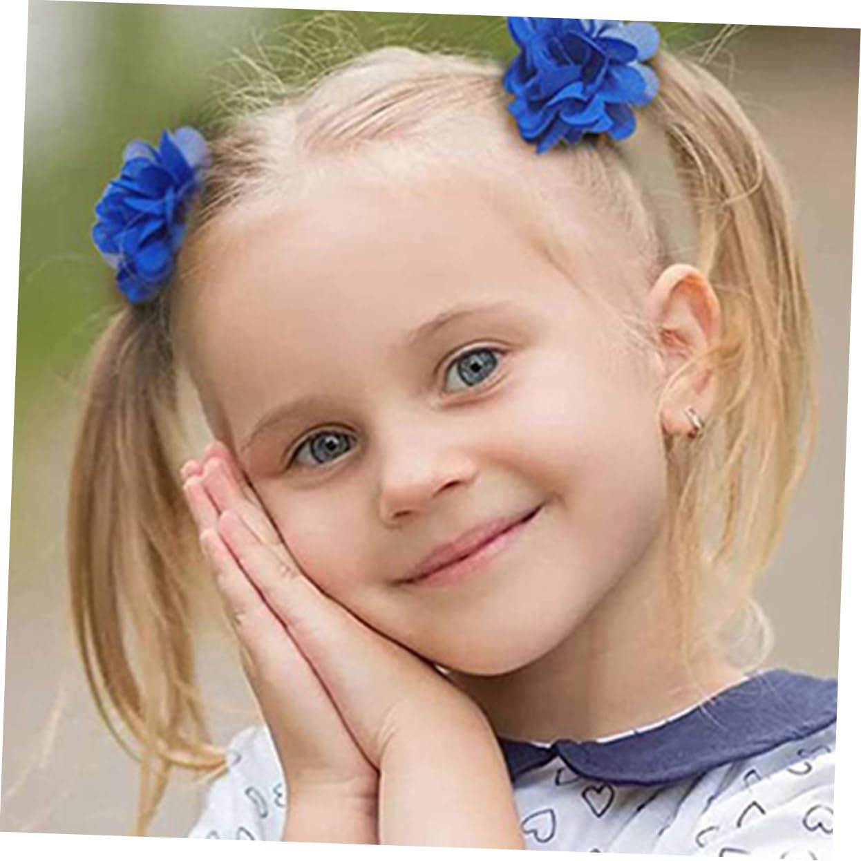 UPKOCH 40 Pcs Spinning Hair Clips for Kids - Soft Fabric Hair Accessories for School & Play