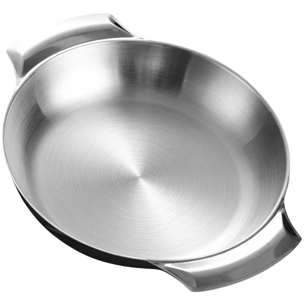 PRETYZOOM 5-Piece Stainless Steel Cookware Set - Nonstick Saucepan, Seafood Pot, Casserole with Double Handles - Durable Kitchen Pots for Boiling, Steaming & Frying - Perfect for Home Cooking, Camping & Restaurant Use