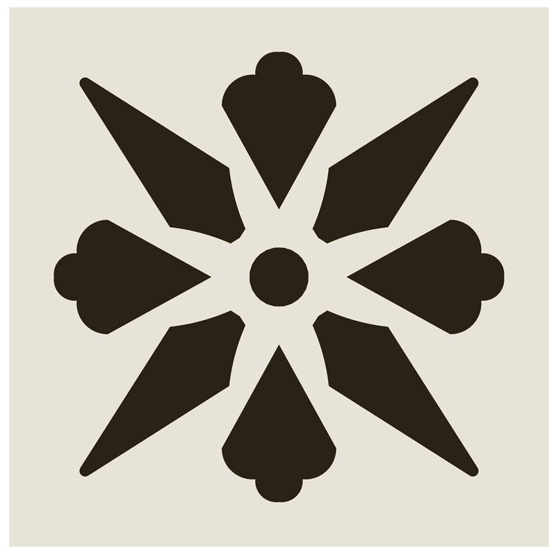 Winckelmans Granitklinker Encaustic 15x15 cm Vit/Svart Ceramic Tile - Perfect for Kitchen Backsplash, Bathroom Walls & Flooring