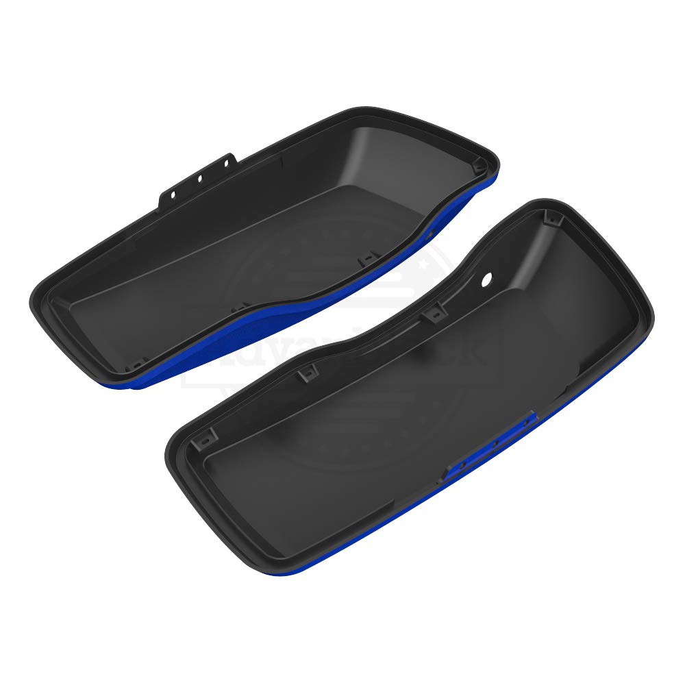 Moto Onfire Saddlebag Lids for Harley Touring Street Glide Road Glide Special 2014-2020 - Blue Max | Durable Motorcycle Accessories for Long Rides & Custom Bike Upgrades