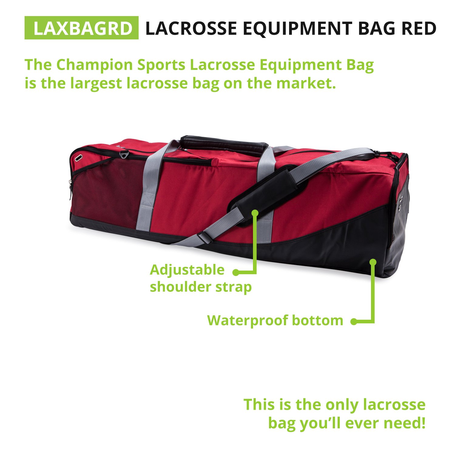 Champion Sports Equipment Bag - Durable Gym Duffel for Basketball, Soccer & Baseball Gear - Perfect for Travel, Workouts & Team Sports