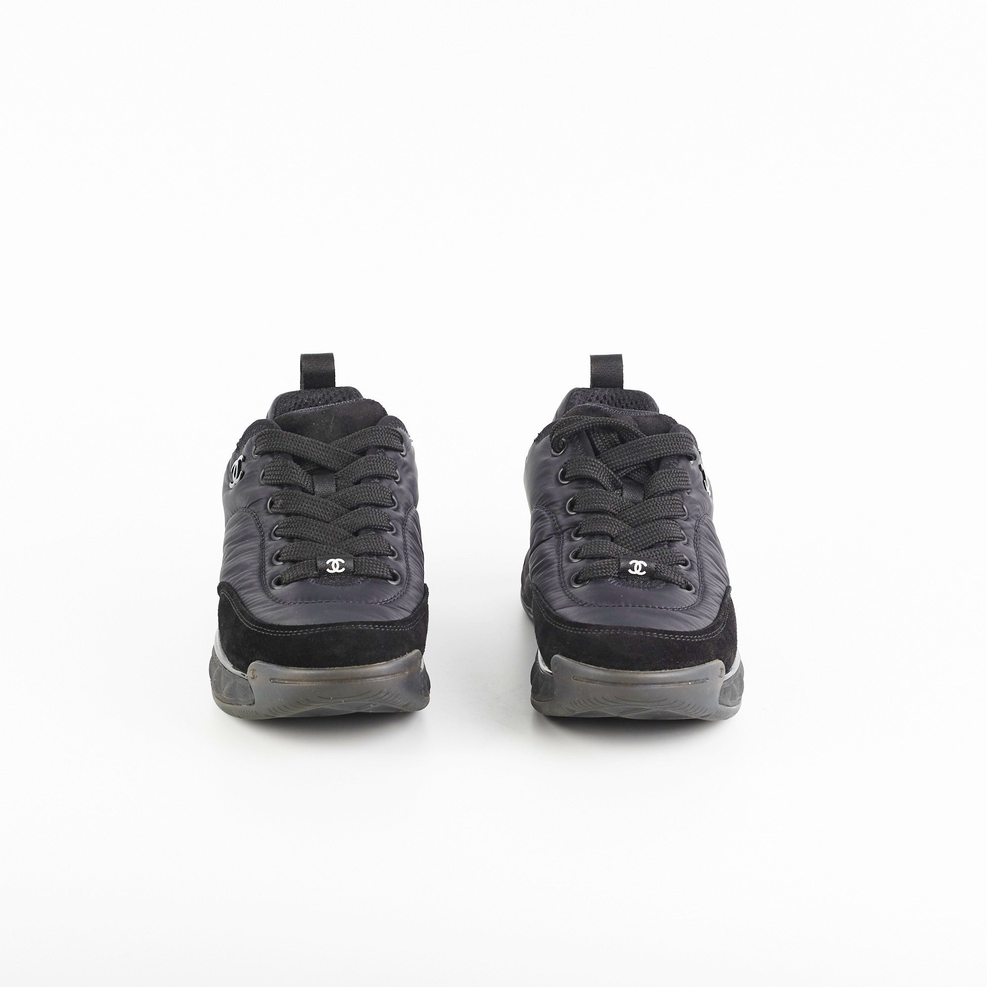 Chanel Black Sneakers for Women - Size 35 | Classic Luxury Fashion Shoes for Casual Wear, Street Style & Everyday Comfort