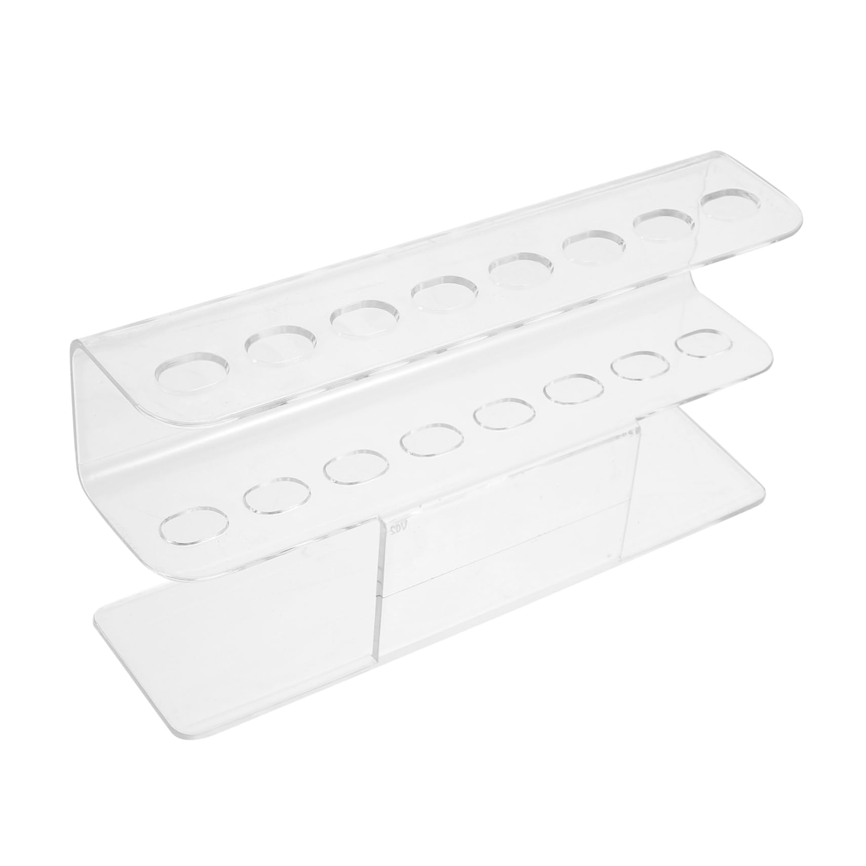 Mikinona 8-Hole Transparent Acrylic Tweezers Holder for Eyelash Extensions - Lash Tweezer Stand, Makeup Brush Organizer & Eyelash Extension Tools Storage - Perfect for Salon, Spa & Home Makeup Stations