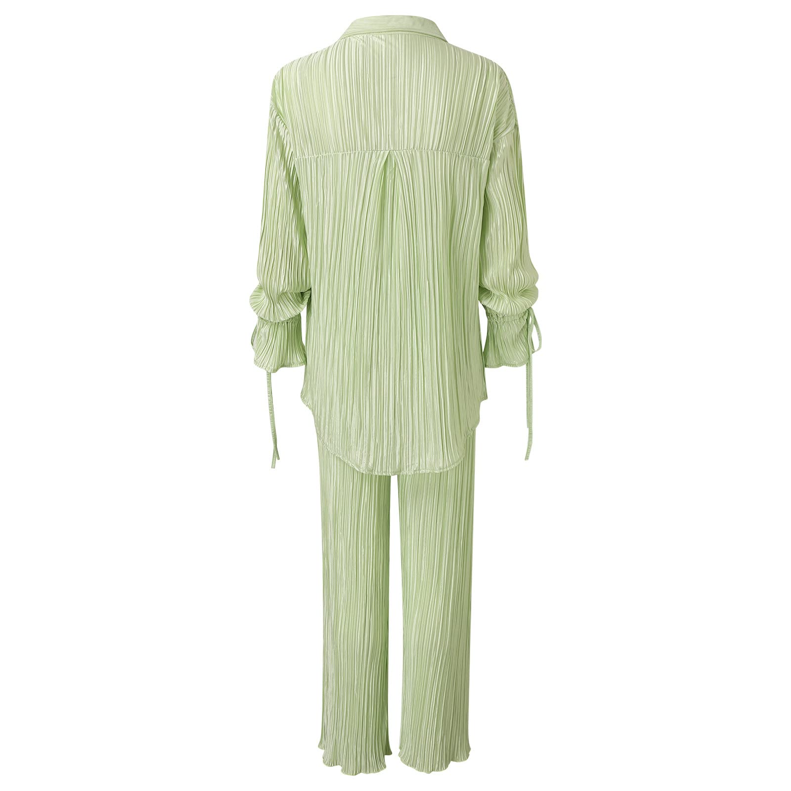 Women's 2 Piece Outfit Sets - Summer Business Casual & Activewear Yoga Clothes with Built-in Bra - Mint Green | Perfect for Easter, Work, Gym & Yoga