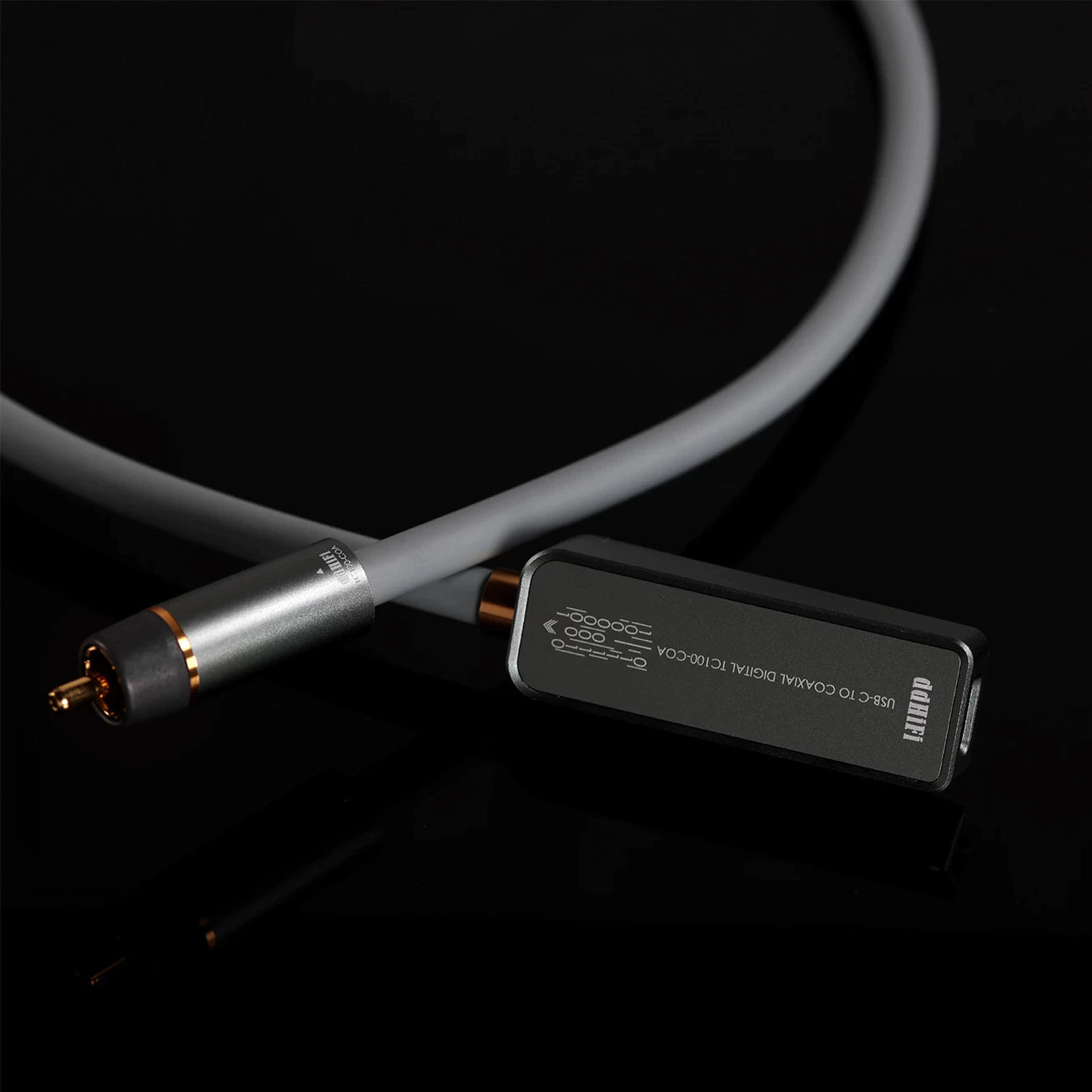 ddHiFi TC100 COA USB C to Digital Coaxial Audio Converter | High-Quality Digital Audio Adapter for Home Theater, Car Audio & Hi-Fi Systems