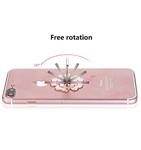 Universal Rotating Phone Grip Stand with Cute Summer Flower & Animal Designs - 360° Swivel Kickstand & Ring Holder for Smartphones (Pack of 5) - Perfect for Hands-Free Viewing, Selfies & Secure Grip