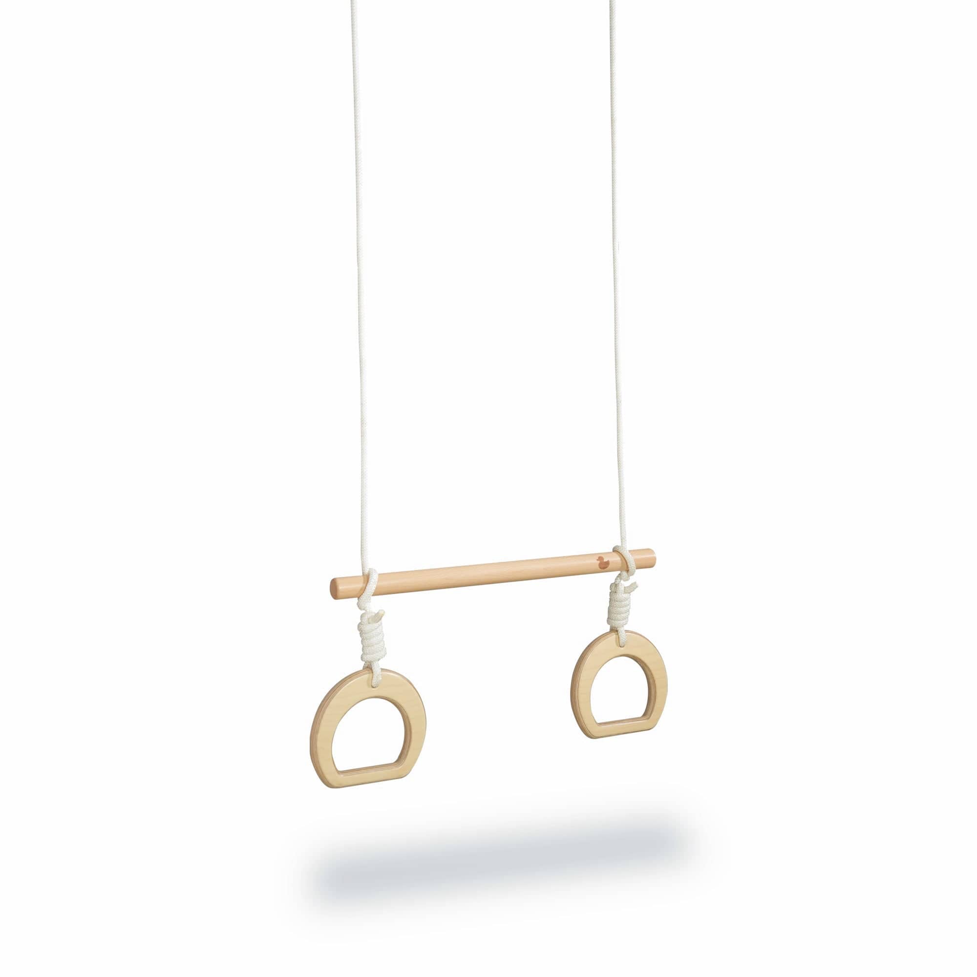 Felix Kids Trapeze with Rings - Adjustable Gymnastic Bar for Indoor & Outdoor Play - Perfect for Home, Backyard, Playground & Kids Gym Training