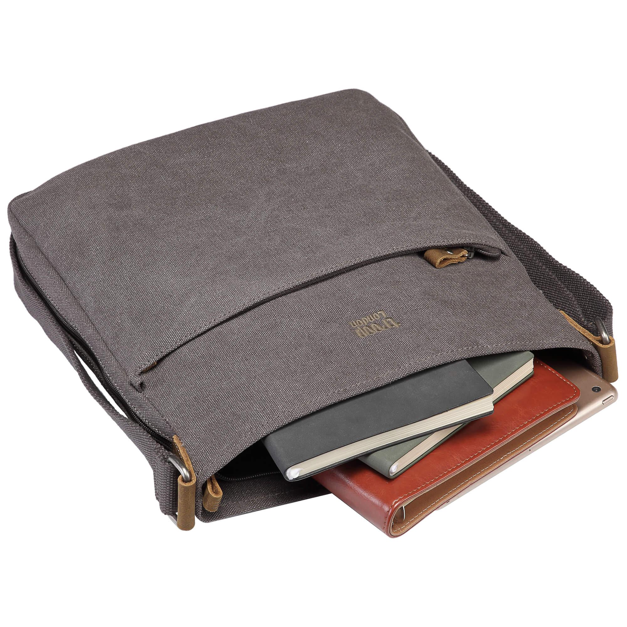 TRP0236 Troop London Classic Canvas Crossbody Bag - Stylish & Durable for Travel, Work & Everyday Use