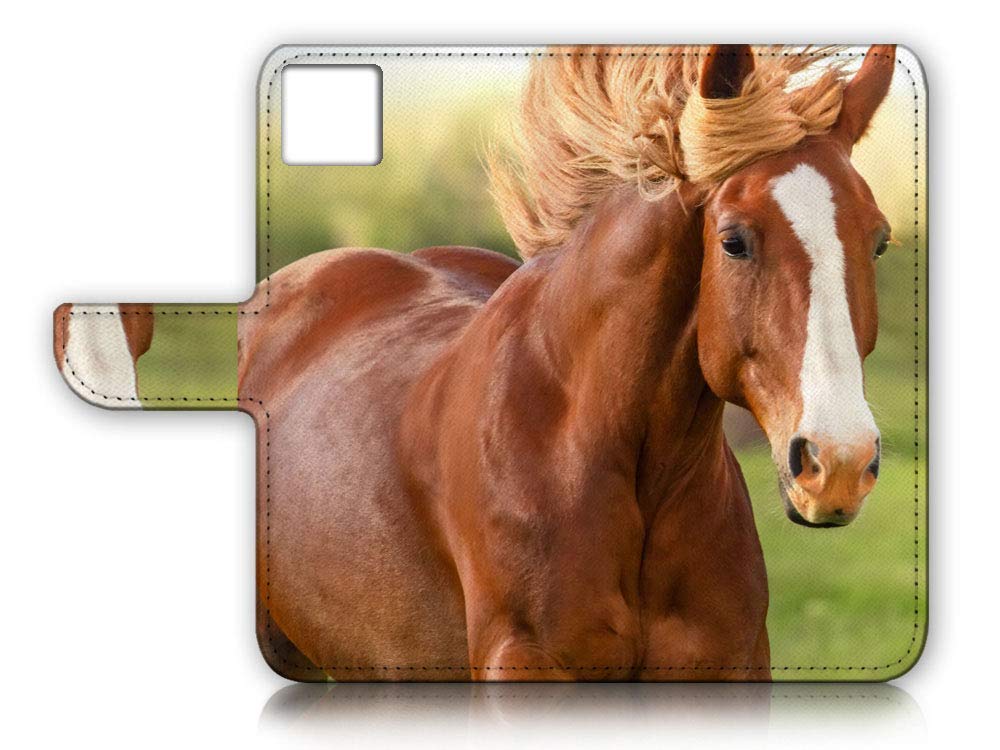 Premium Leather Flip Wallet Phone Case for iPhone 11 Pro - A24055 Horse Design | Slim Protective Cover with Card Slots & RFID Protection - Perfect for Business, Travel & Everyday Use