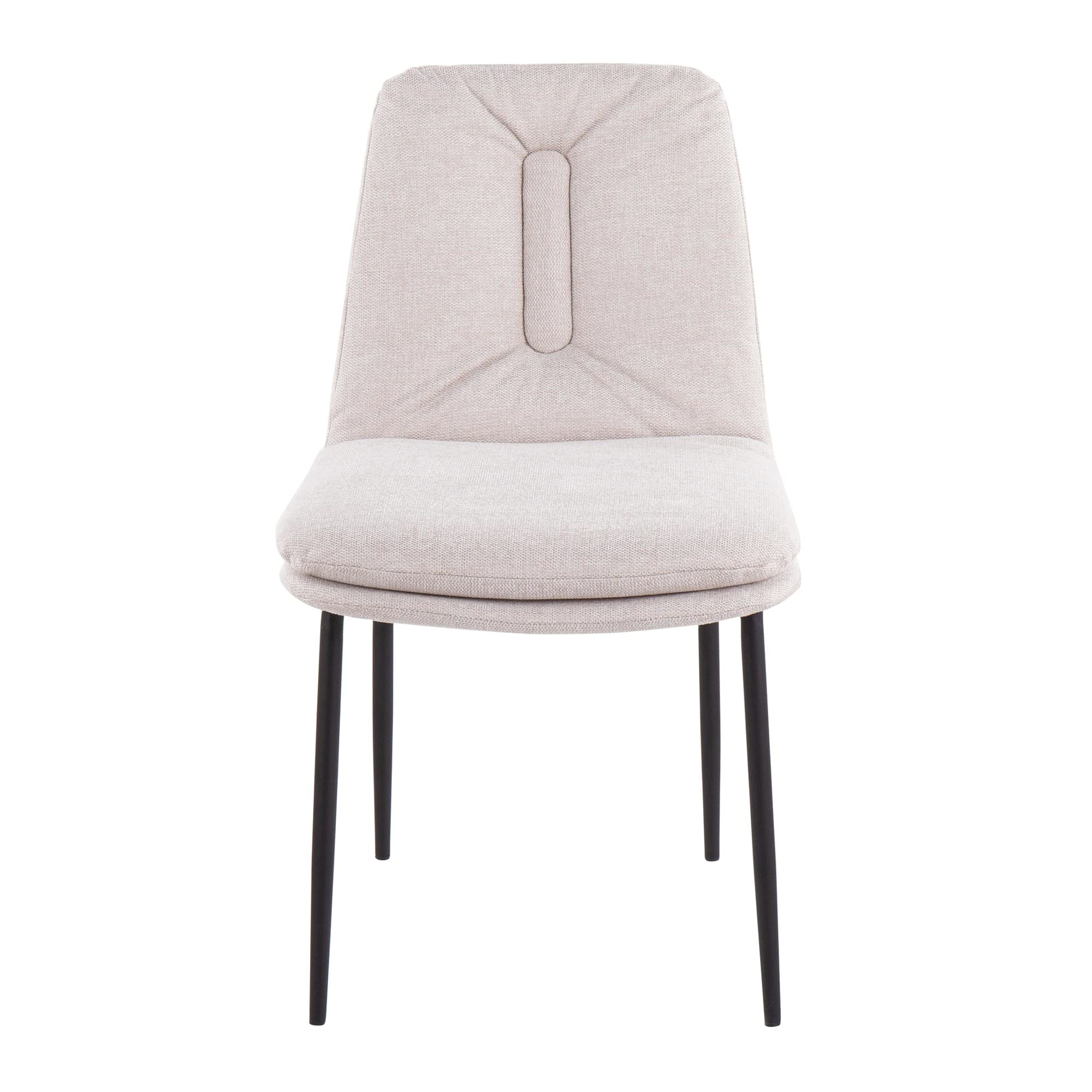LumiSource Smith Modern Upholstered Dining Chairs Set of 2 - Contemporary Kitchen & Dining Room Chairs for Home, Restaurant, or Cafe Use