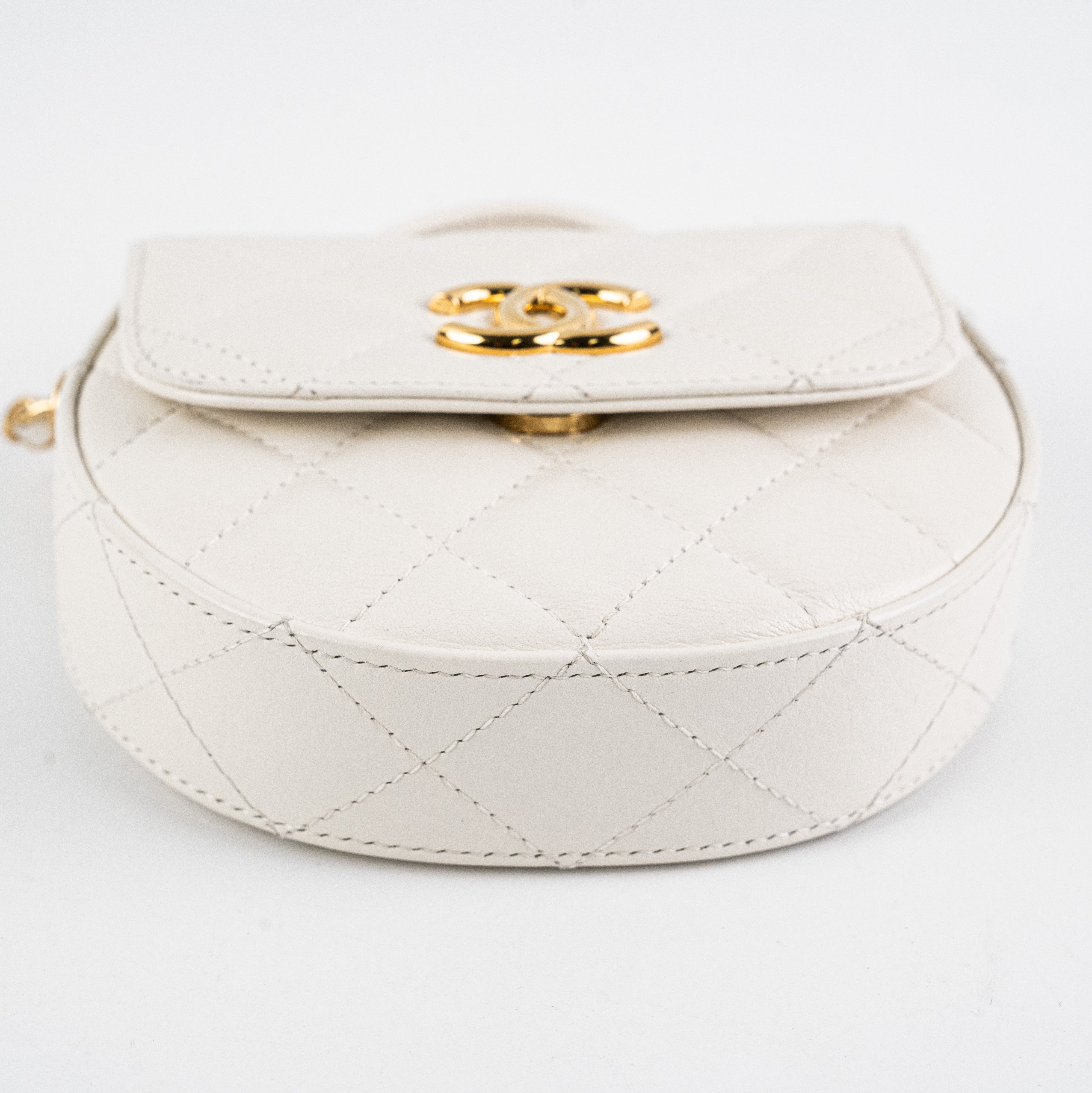 Chanel Mini Flap Bag with Chain - White Leather Crossbody Bag for Women | Perfect for Evening Parties, Date Nights & Special Occasions