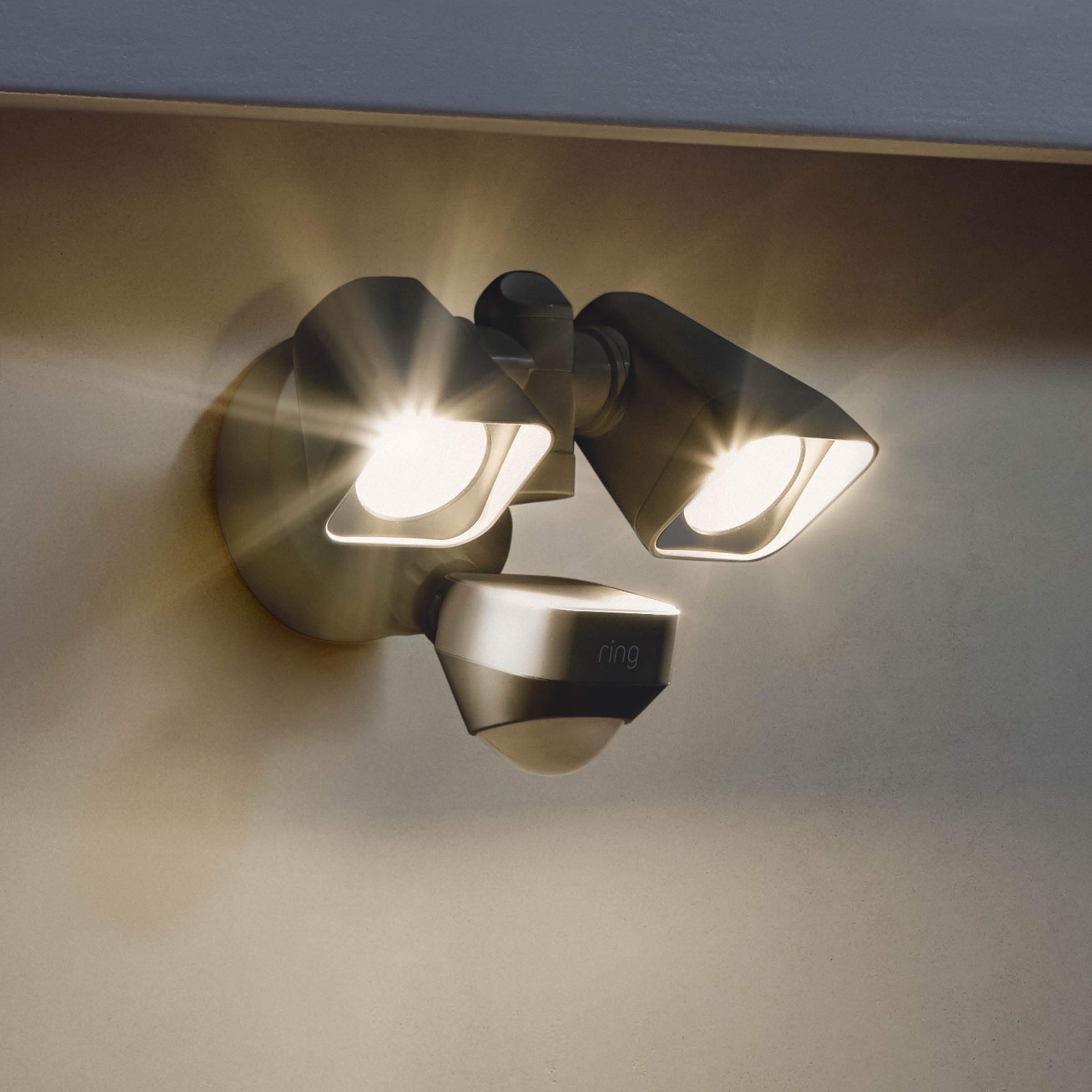 Ring Smart Floodlight - Wired Outdoor Motion-Sensor Security Light for Home Safety