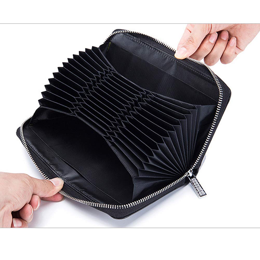 RFID Blocking Leather Wallet for Women - 36 Slots Large Capacity for Travel & Daily Use