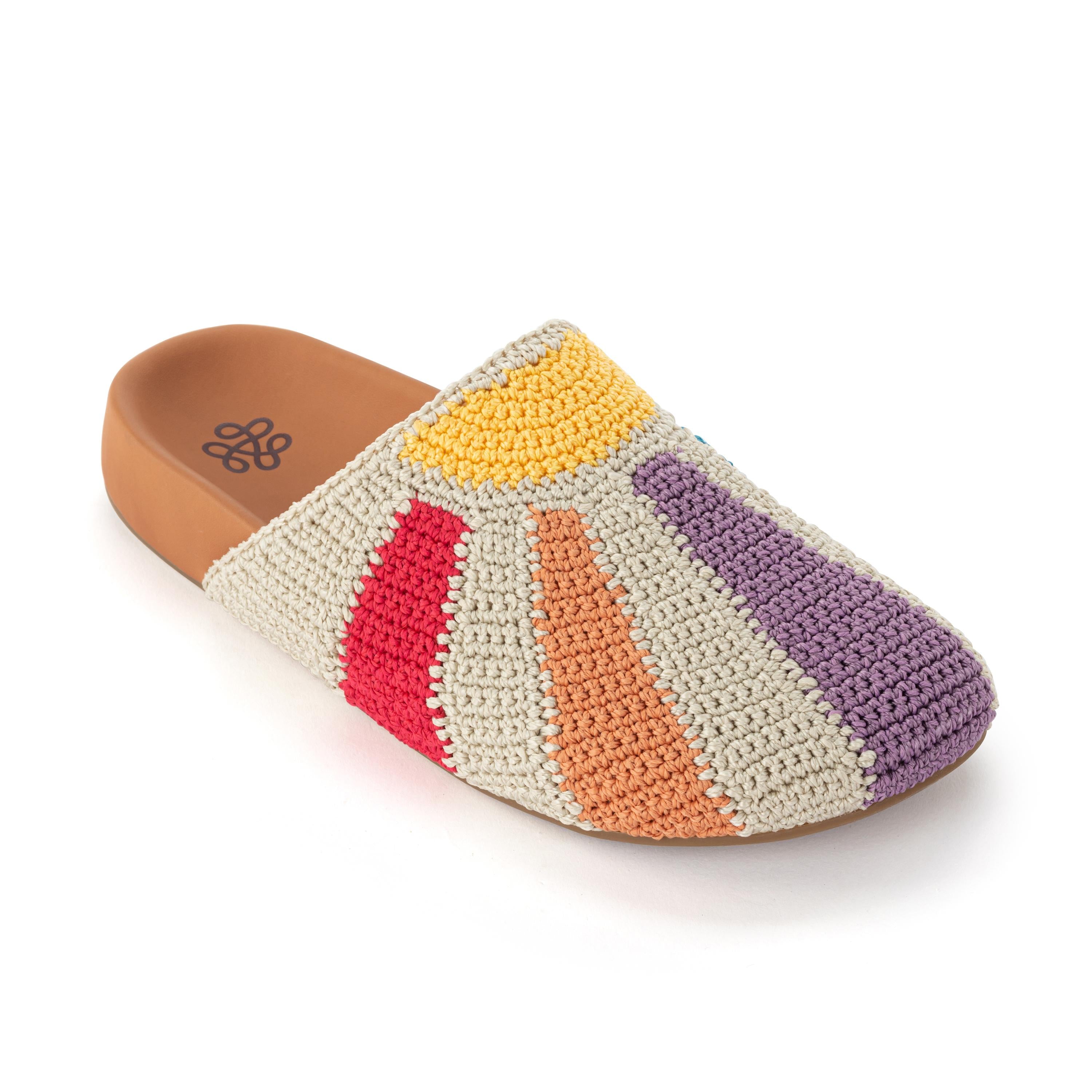 Bolinas Crochet Clogs for Women - Comfortable Handmade Summer Slide Sandals with Arch Support - Perfect for Beach, Pool, and Casual Outings