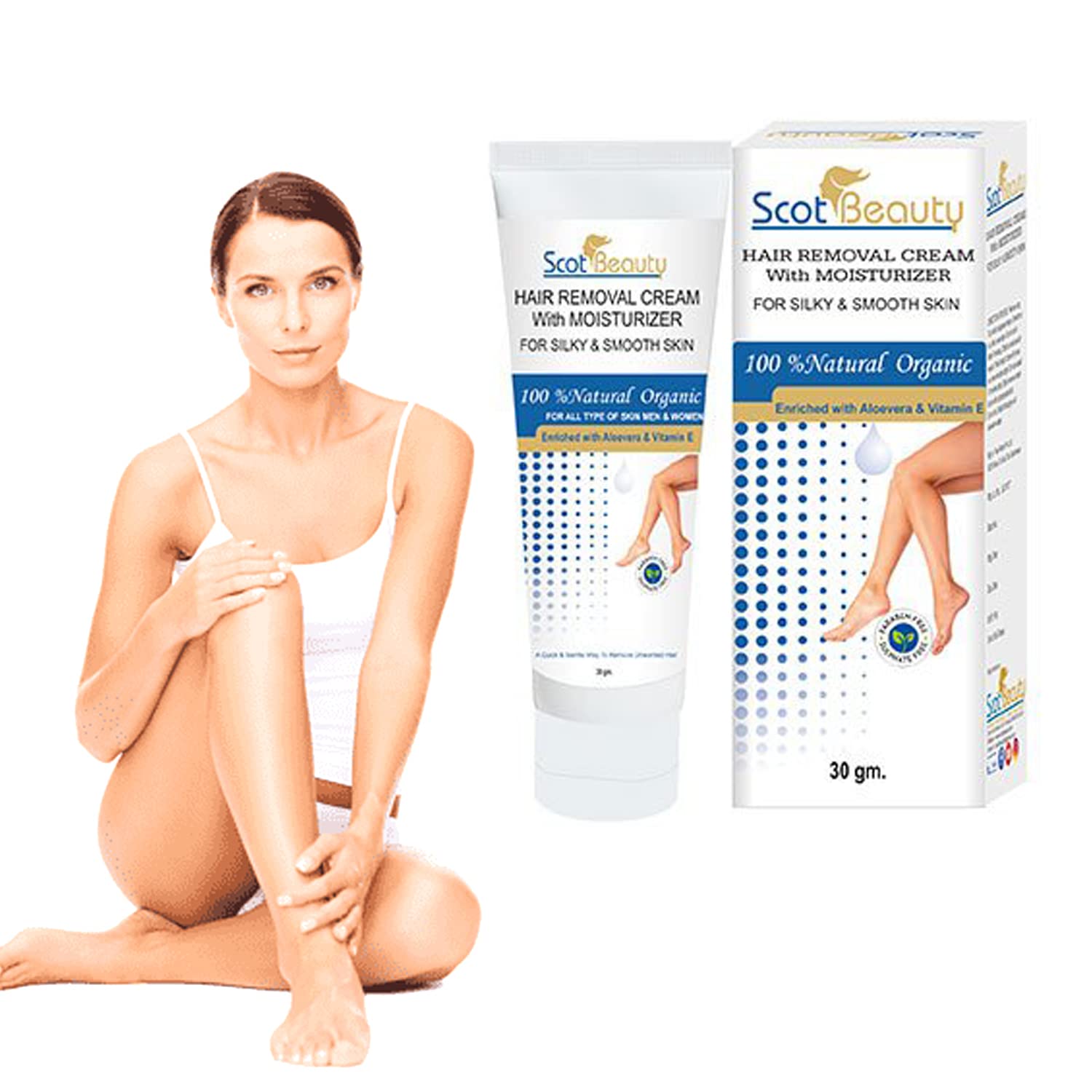 Best Hair Removal Cream for Women - No Ammonia Smell & Gentle on Sensitive Skin | Painless Depilatory Cream for Legs, Underarms, Bikini Line & Arms | At-Home Hair Removal for Smooth Skin