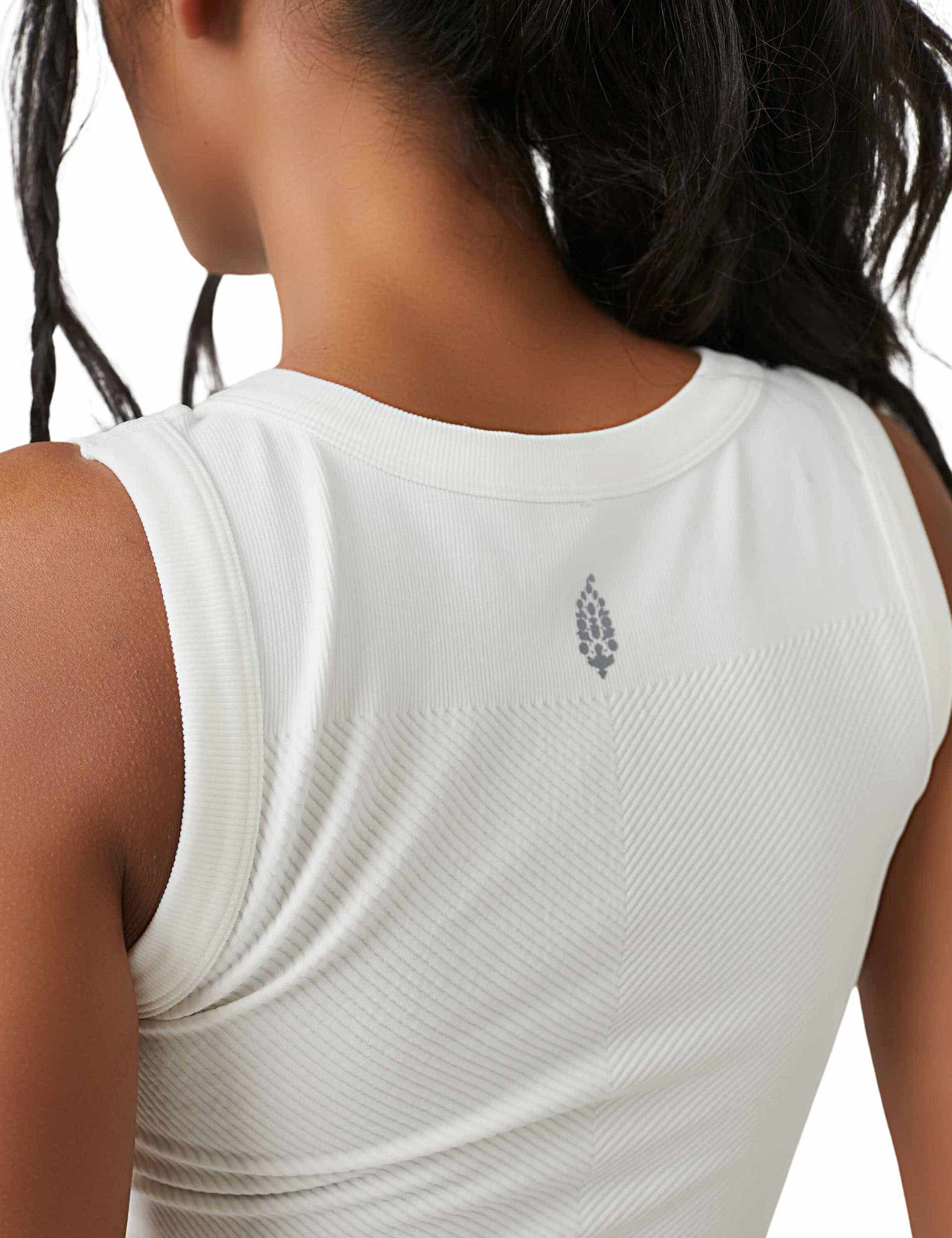 Free Throw Muscle Tank Top - White | Breathable & Comfortable Workout Shirt for Basketball & Gym Training