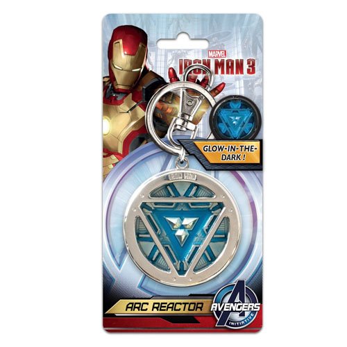 Marvel Iron Man 3 Arc Reactor Pewter Keychain - Official Collectible Key Ring for Marvel Fans, Gifts for Superhero Lovers - Perfect for Keys, Backpacks, and Cosplay Accessories