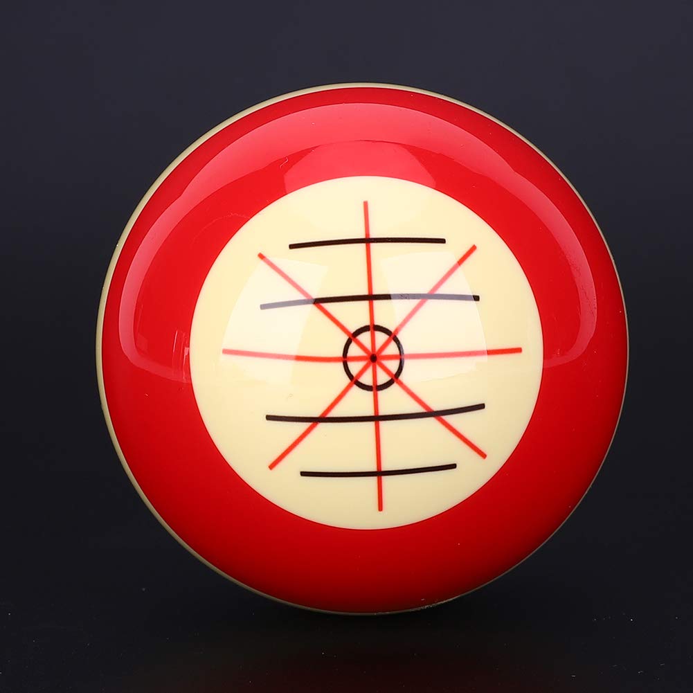 Keenso Standard Pool Cue Ball with Lines & Dots - Professional Billiard Training Accessory for American 8-Ball - Perfect for Home Practice, Bar Games & Pool Hall Training