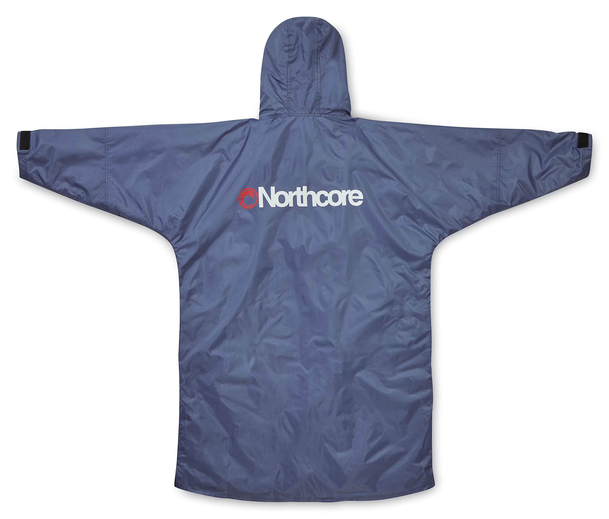 Northcore Beach Basha Pro 4 Season Changing Robe - Blue Thermal Insulated Hooded Poncho with Breathable Warm Layers | Perfect for Surfing, Camping & Outdoor Activities