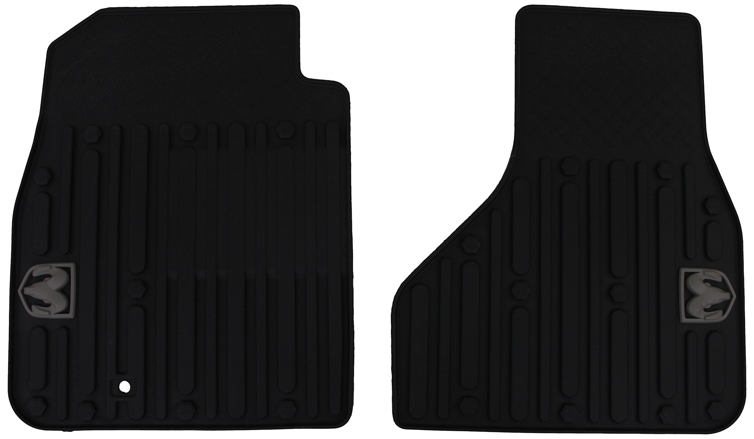 Genuine RAM 82212387 All-Weather Floor Mats - Heavy Duty Truck & SUV Car Mats for Rain, Snow & Mud Protection - Perfect for RAM 1500, 2500, 3500 Pickup Trucks