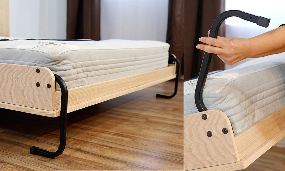 Full Murphy Bed Hardware Kit Vertical - Made in USA - DIY Full Size Wall Bed Kit for Guest Room - Easy to Build Hidden Bed System - Space Saving Vertical Murphy Bed for Small Apartments & Home Offices