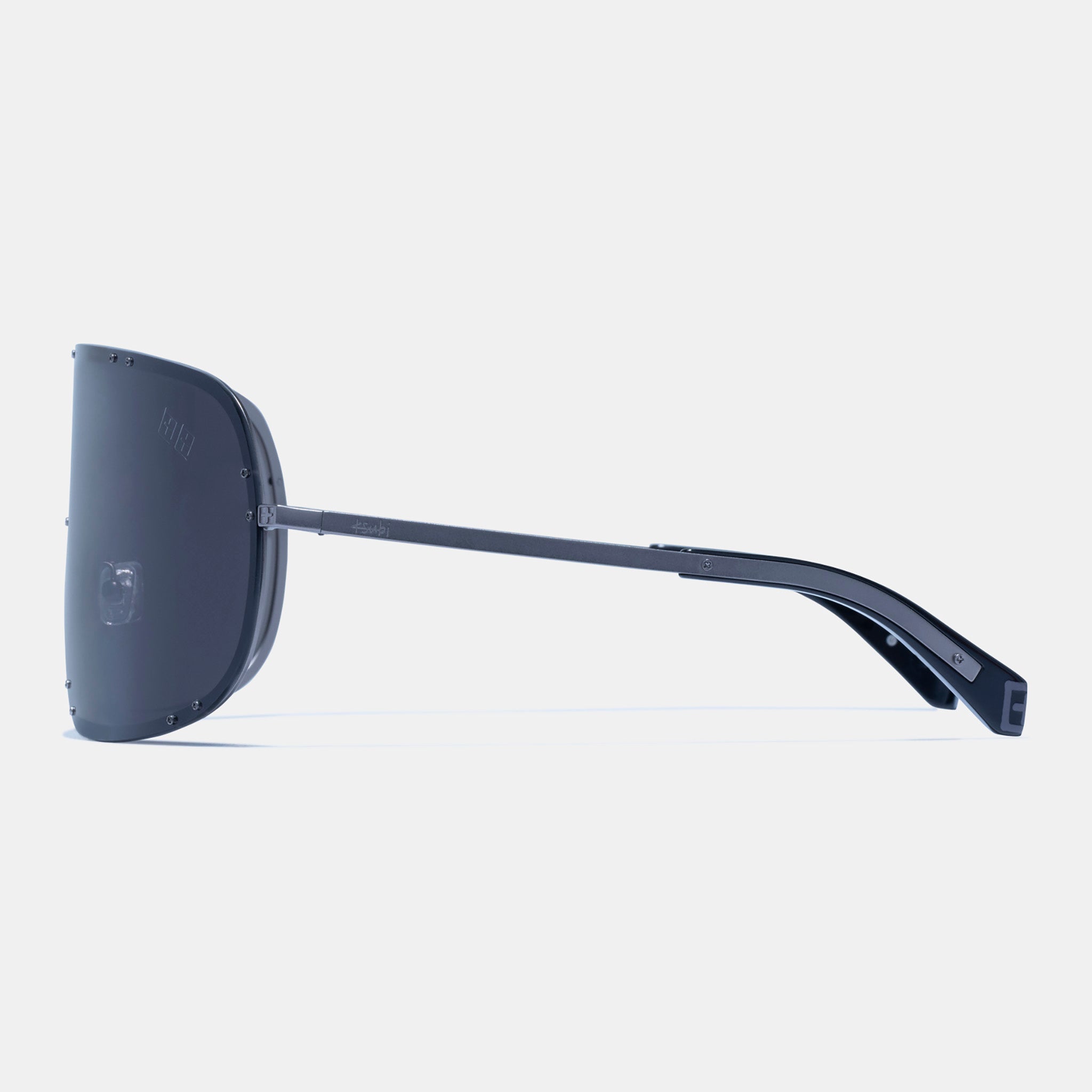 Ksubi Tyrell Black Grey Sunglasses - Stylish UV Protection Shades for Men & Women - Perfect for Outdoor Activities, Beach, and Driving