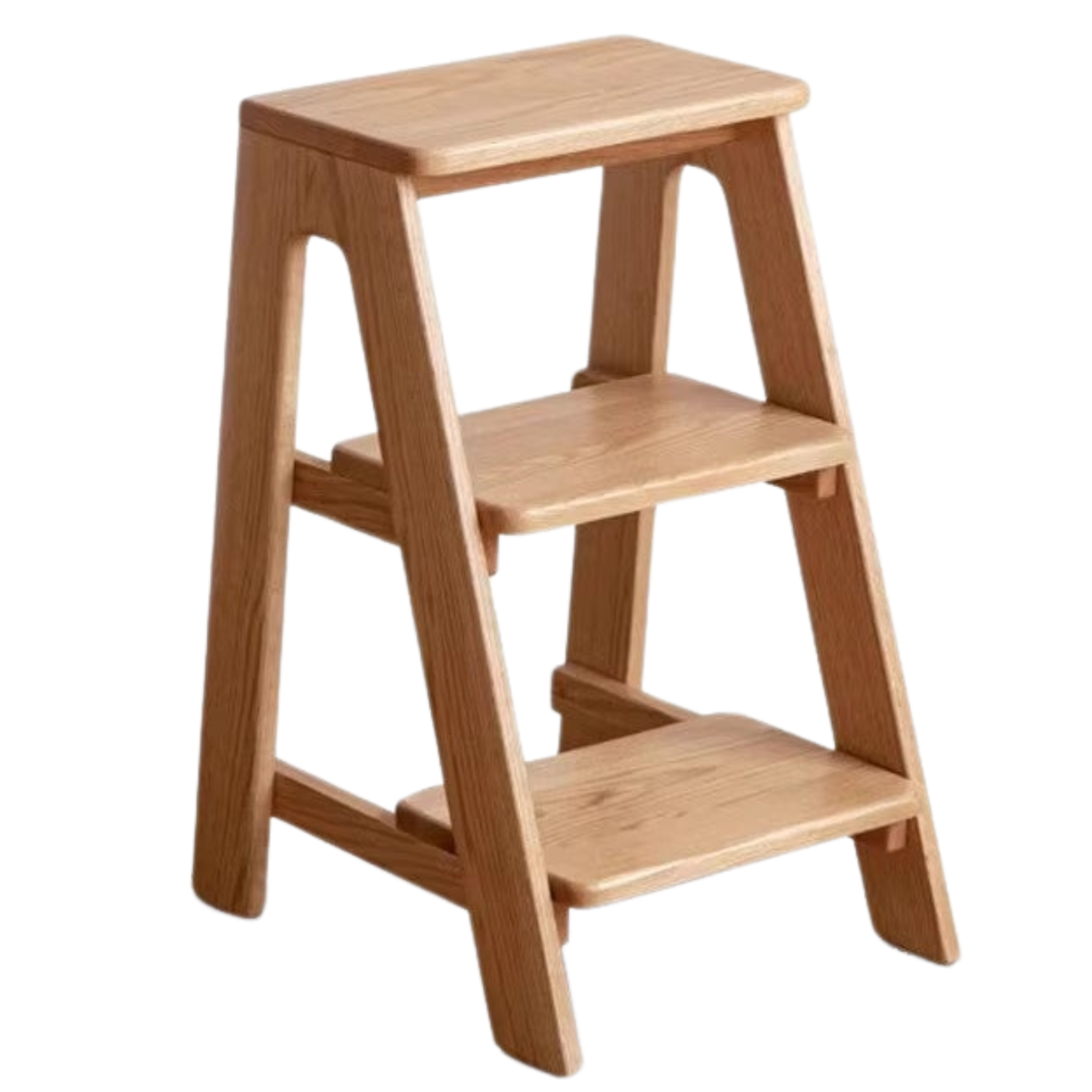 14.9х20.4х25.5 inch / 38х52х65 cm / Natural wood color / step stool