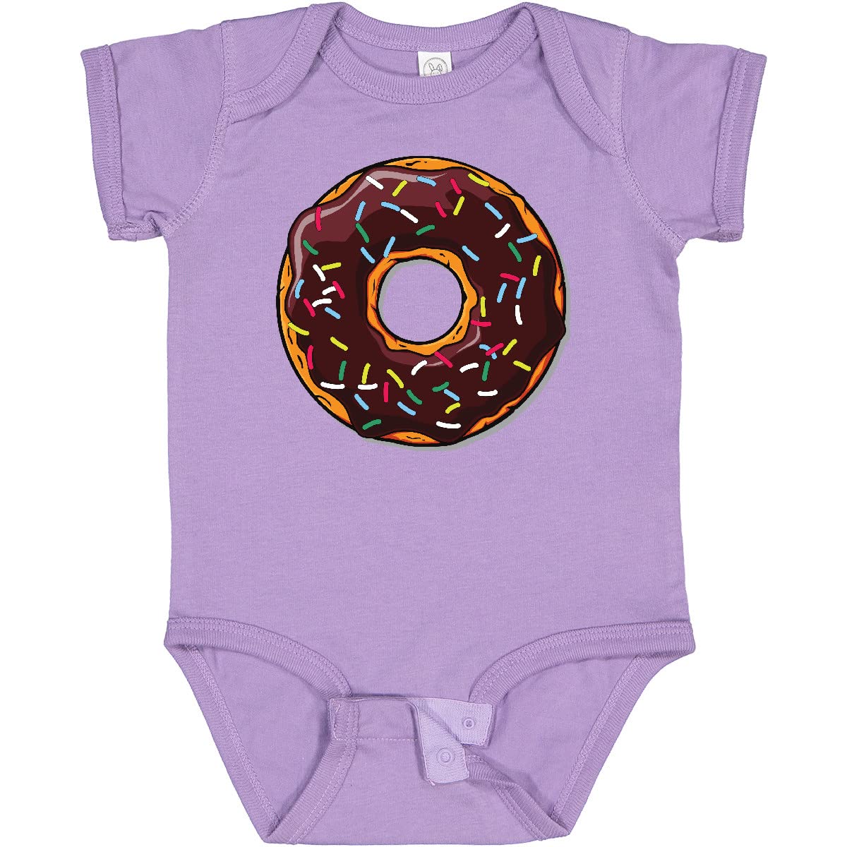 Inktastic Chocolate Donut with Sprinkles Baby Bodysuit - Cute Infant Onesie for Birthday, Photo Shoots & Everyday Wear