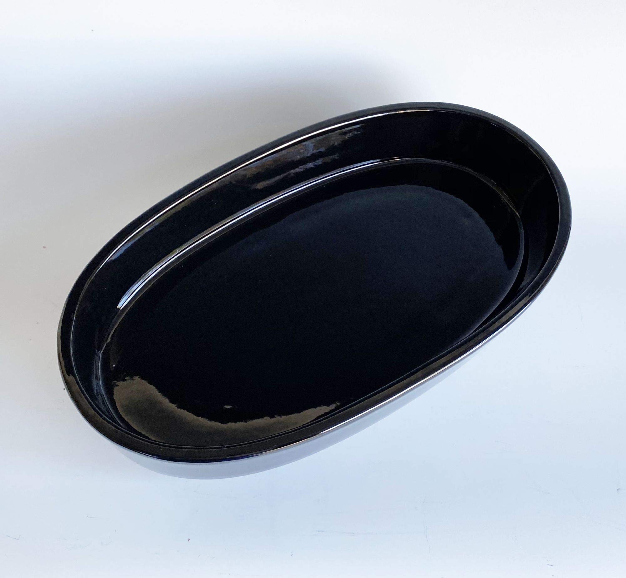 Japanese Ceramic Ikebana Flower Vase - Handcrafted Oval Design for Home Decor, Zen Meditation & Traditional Flower Arranging