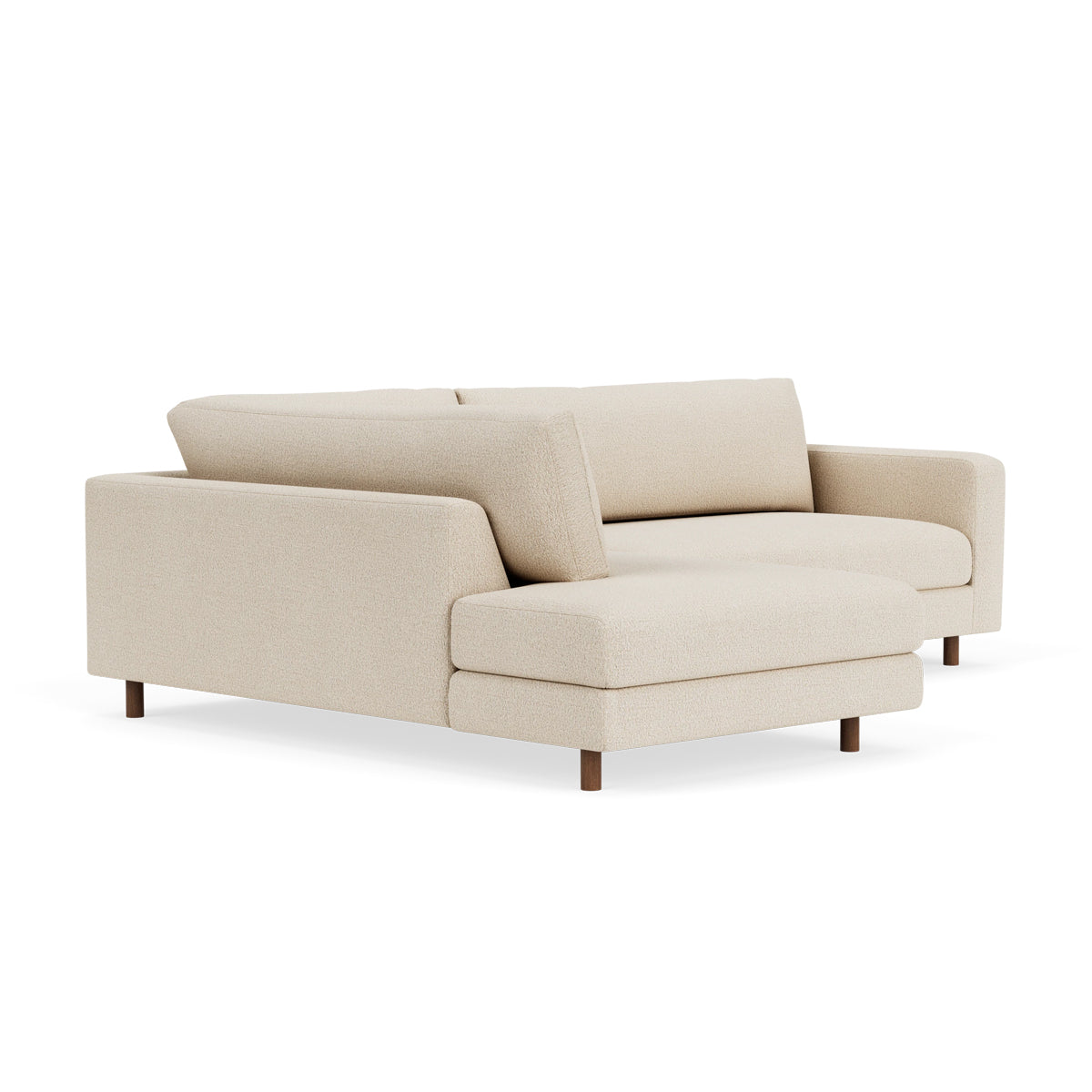 Douglas Boucle Left Corner Sofa - Modern L-Shaped Sectional Couch for Living Room, Lounge & Small Spaces | Soft Fabric Upholstery, Comfortable Seating | Perfect for Apartments, Home Theater & Family Gatherings