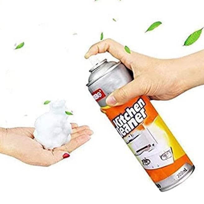 Tesoriq Multipurpose Bubble Foam Cleaner - Powerful Kitchen Degreaser Spray for Oil & Grease Removal, Chimney & Surface Cleaning (500ml) - Ideal for Stovetops, Ovens, Grills & Home Deep Cleaning