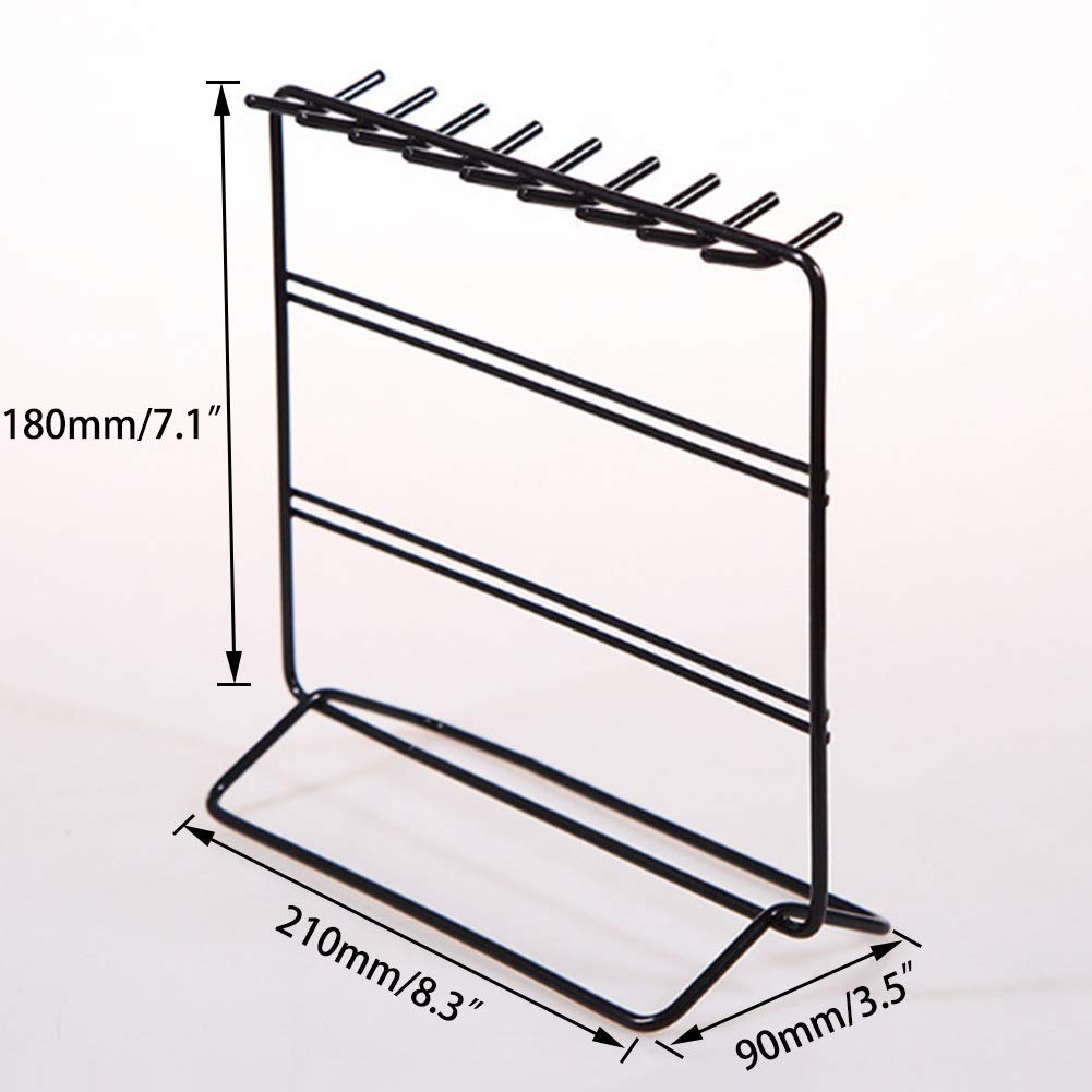 Stylish Jewelry Organizer & Holder for Earrings, Necklaces & Bracelets - Black | Perfect for Travel, Vanity & Closet Storage