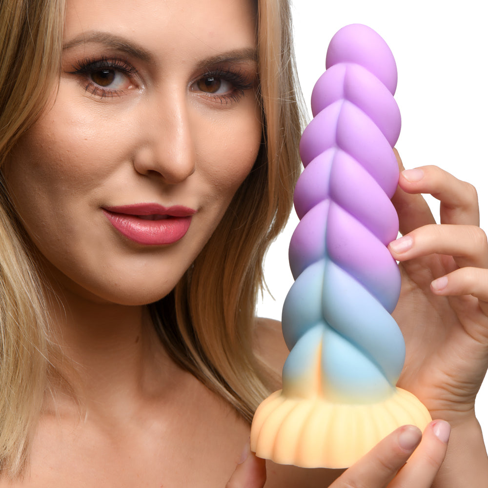 Mystique Silicone Unicorn Horn Dildo - Fantasy Adult Toy for Women & Couples - Perfect for Role Play, Bachelorette Parties & Sensual Exploration