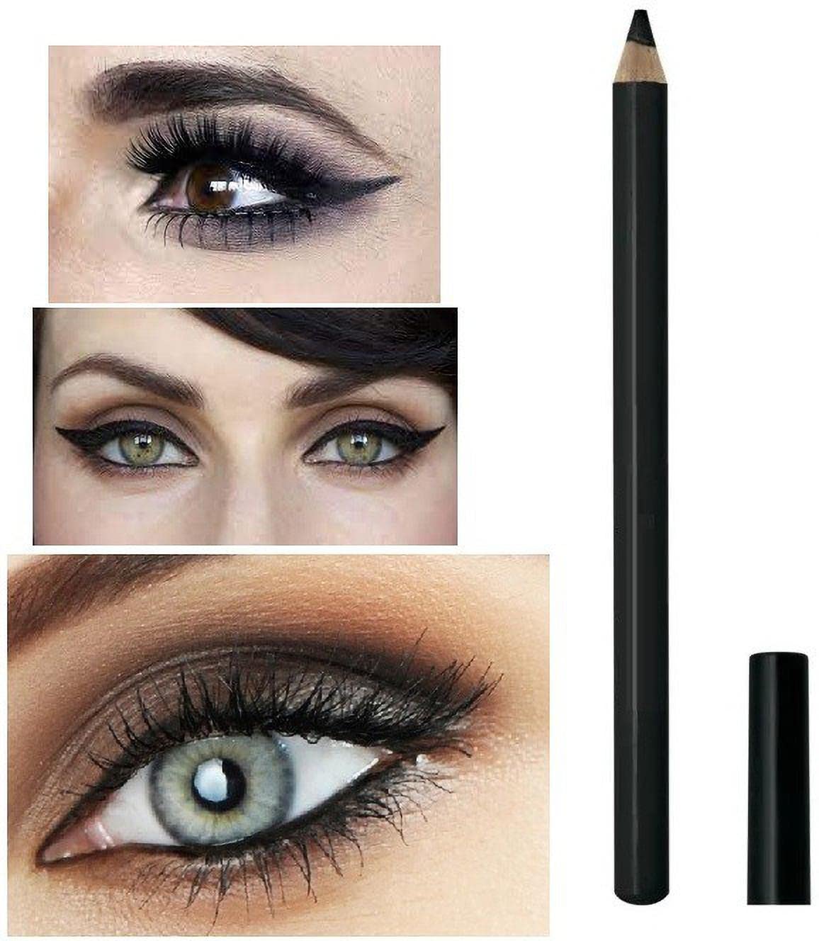 Best Matte Finish Black Kajal Pencil for Bold Eye Makeup - Waterproof & Smudge-Proof Eyeliner for Dramatic Looks, Everyday Wear & Special Occasions