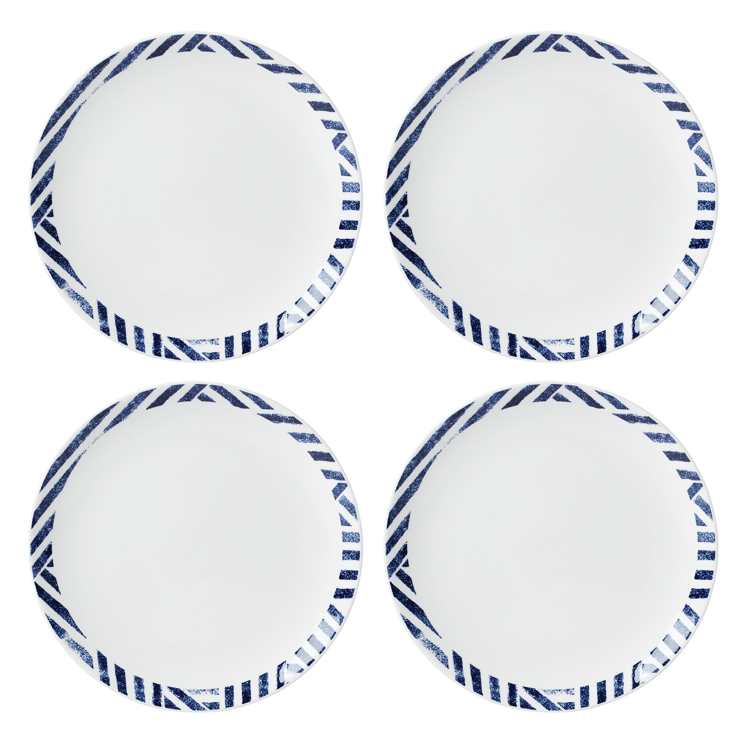 Premium 12-Piece Dinnerware Set - Porcelain Plates, Bowls & Mugs - Elegant Tableware for Family Dining, Dinner Parties & Restaurant Use