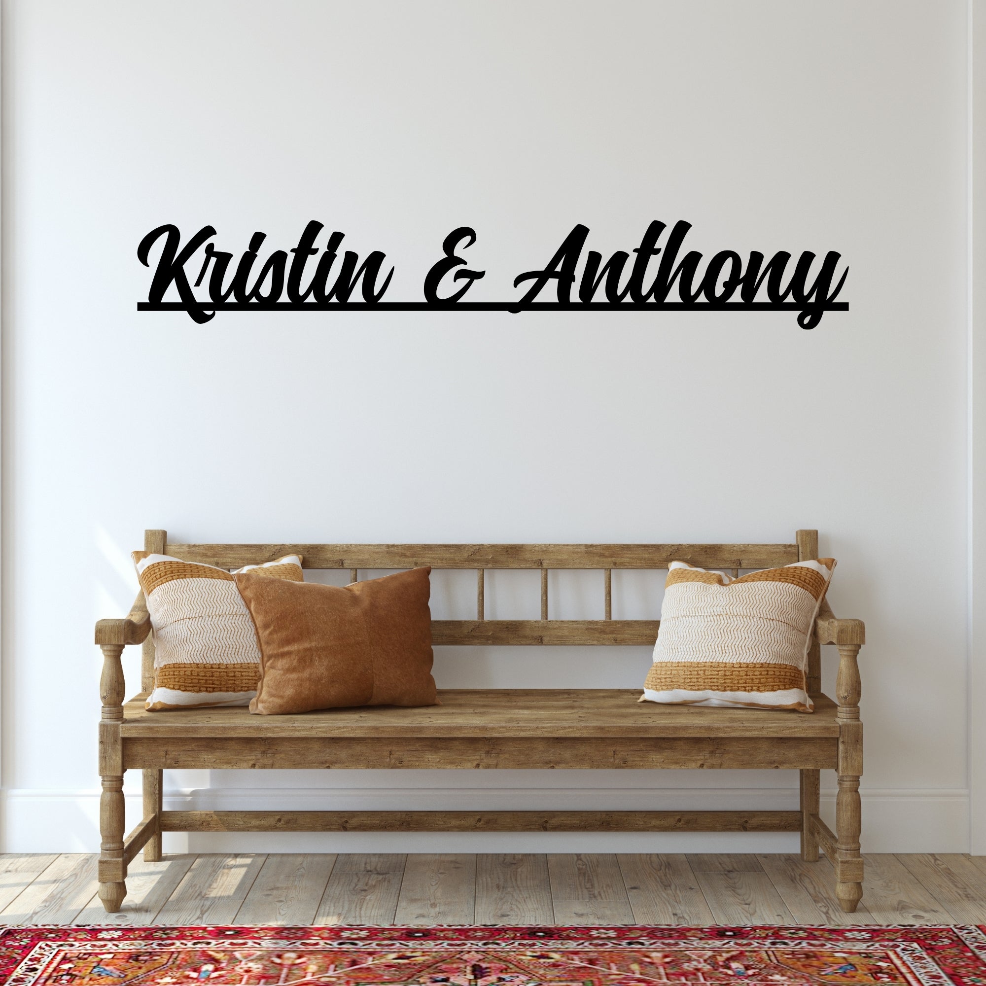 Personalized Couples Wall Sign - Elegant Home Decor for Wedding, Anniversary & Romantic Gifts - Perfect for Living Room, Bedroom & Newlywed Home Decor
