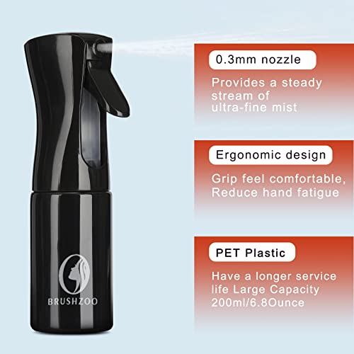 Detangling Hair Brush Set with Hair Spray Bottle - Gentle Knot-Free Styling for Kids & Adults - Perfect for Wet & Dry Hair, Travel & Home Use