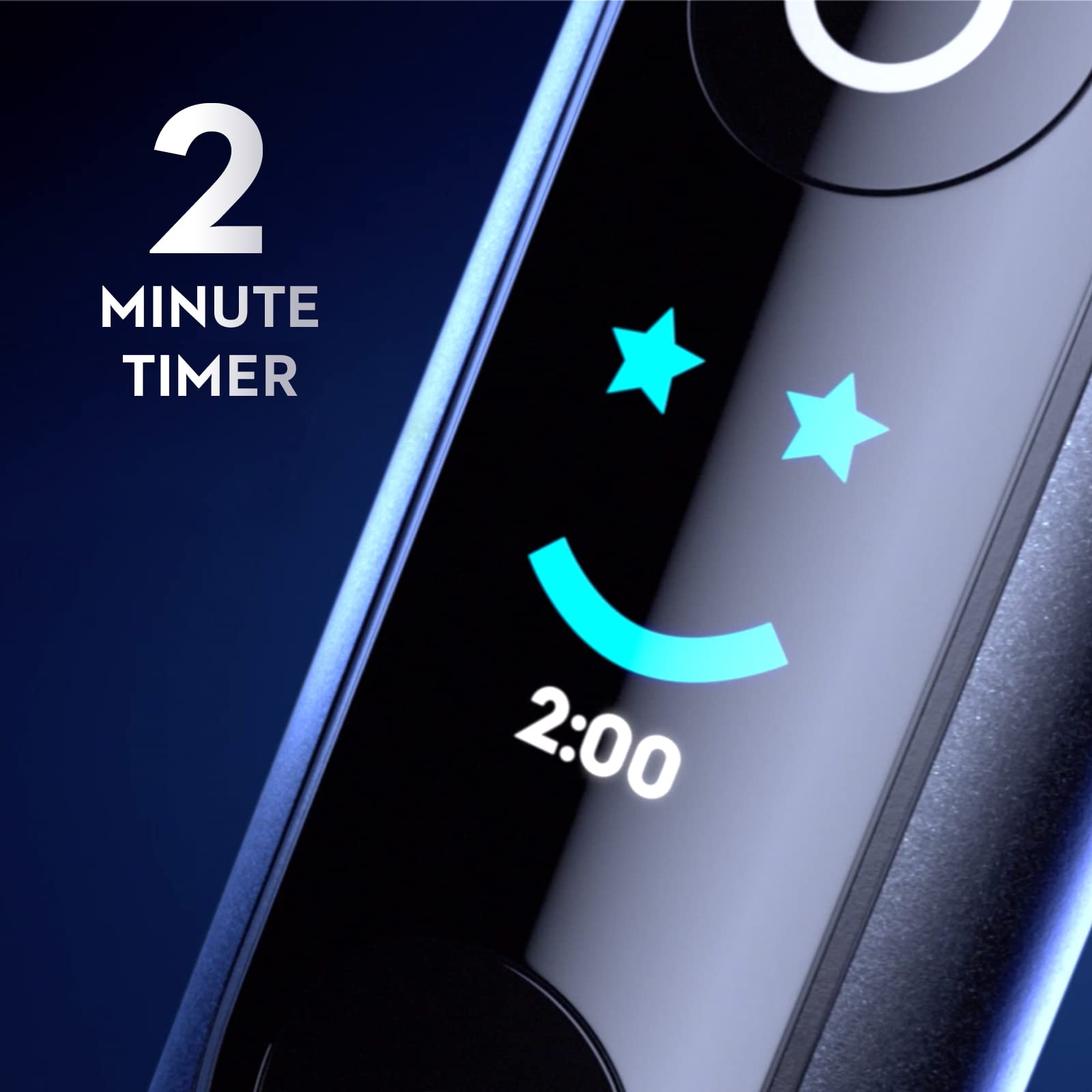 Oral-B iO Series 7 Deep Clean + Protect Rechargeable Electric Toothbrush with 2 Replacement Brush Heads & Travel Charging Case - Black | Advanced Gum Care & Teeth Whitening for Home & Travel Use