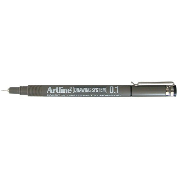 Artline 231 Drawing System Pen - Ultra Fine 0.1mm Tip - Black Ink - 12 Pack Set - Perfect for Technical Drawing, Sketching & Calligraphy