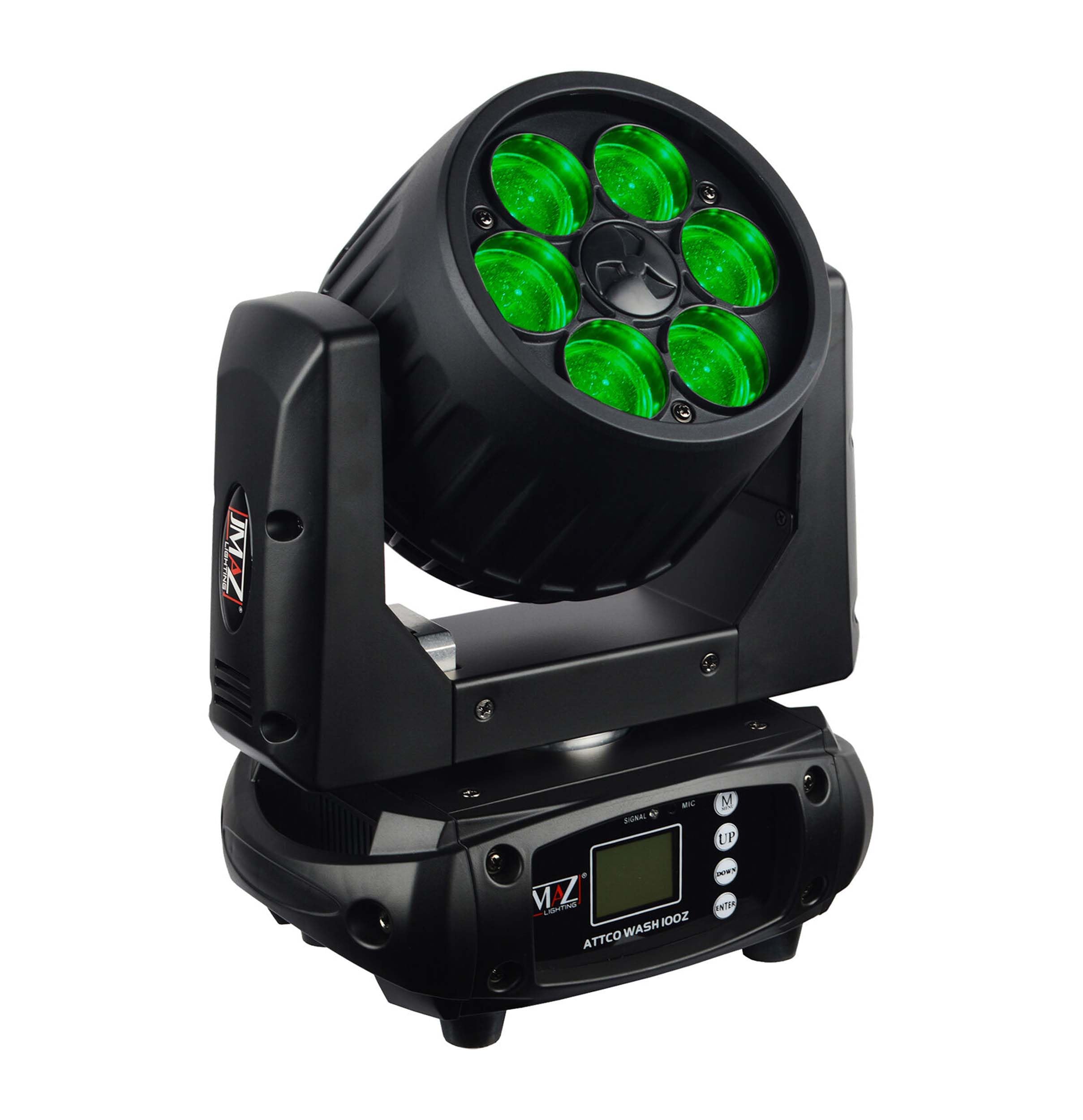 JMAZ Attco WASH 100Z LED Moving Head Zoom Wash Light - Professional DJ Stage Lighting Equipment for Concerts, Clubs, and Events
