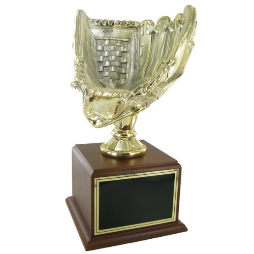 Gold Baseball Glove Trophy - Premium Award for Baseball Players & Coaches - Perfect for Championships, Tournaments & Recognition Ceremonies