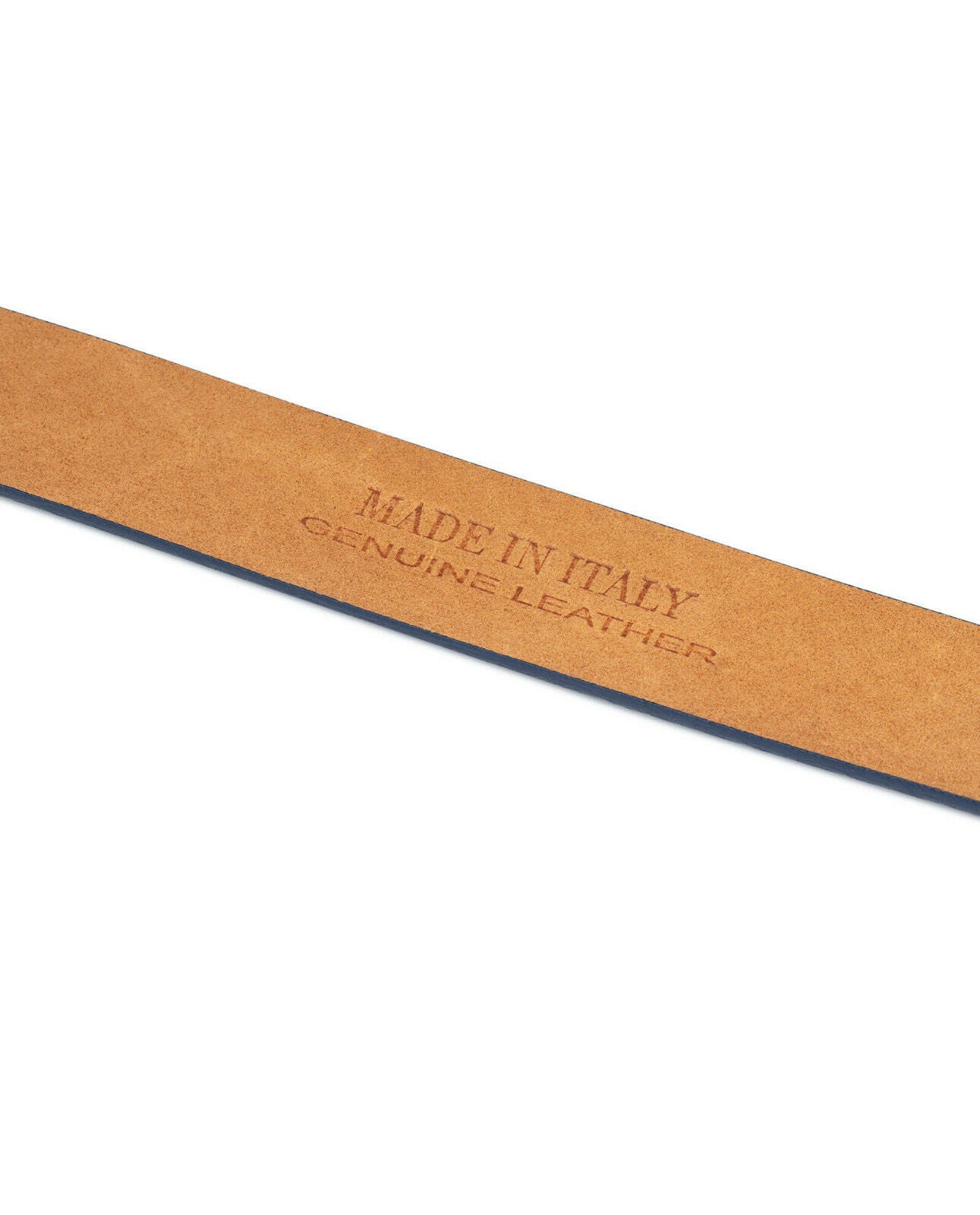Men's Blue Suede Belt Strap Without Buckle - Replacement Woven Belt for Ferragamo | Perfect for Casual & Formal Outfits