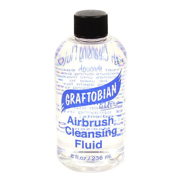 Graftobian Airbrush Cleaning Solution - Professional Airbrush Cleaner for Makeup Artists & Tattoo Artists - Ideal for Removing Paint, Ink & Cosmetic Residue - Perfect for Studio & Home Use