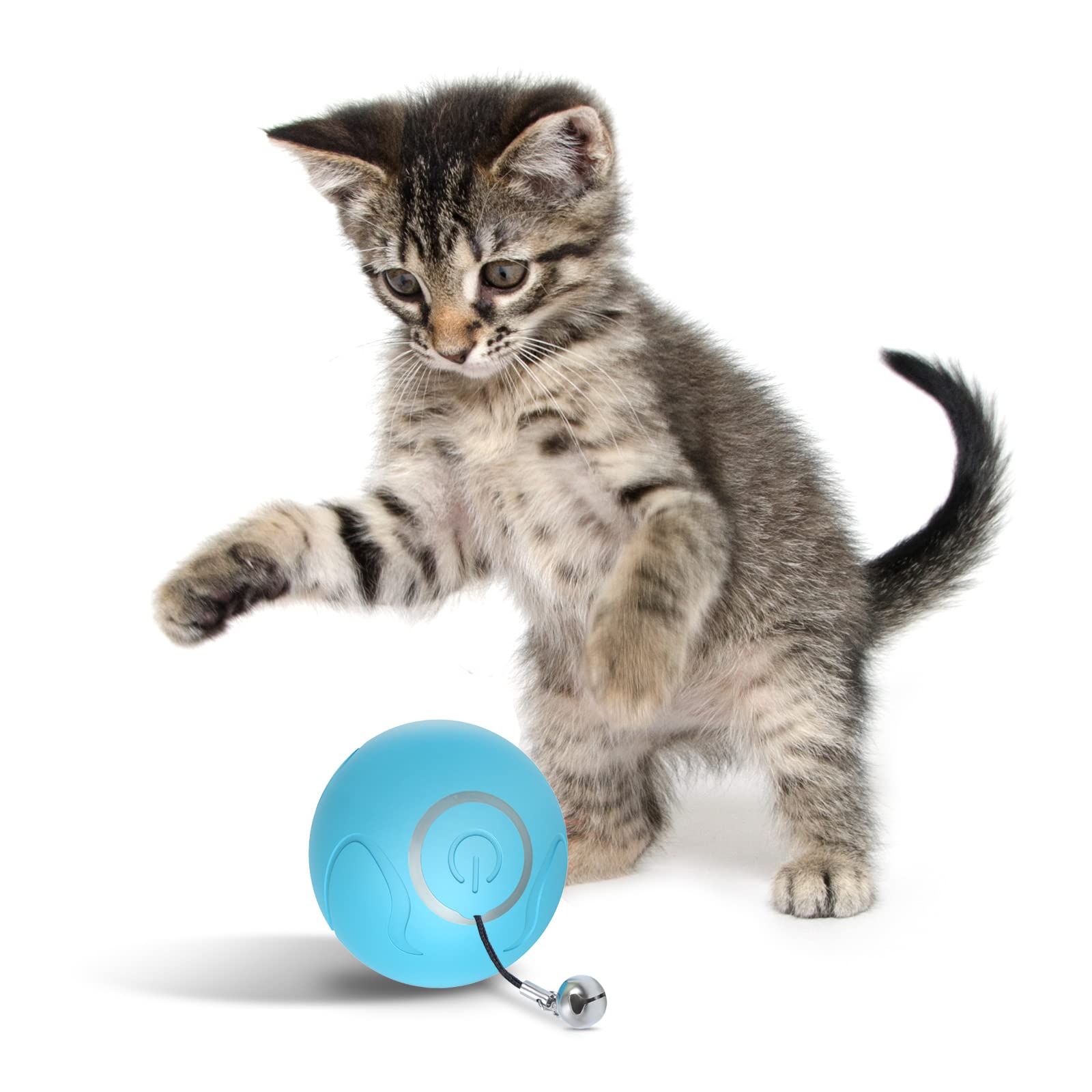 Interactive Cat Toys Balls with LED Lights - 360° Self-Rotating Smart Ball for Indoor Cats - Best Gift for Playful Kittens - Perfect for Night Play & Exercise
