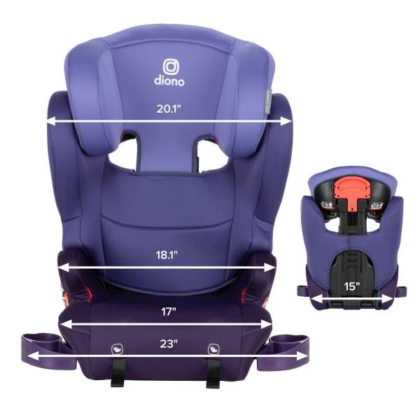 Diono Cambria 2XT 2-in-1 Convertible Booster Car Seat - High Back to Backless XL for Big Kids | Safe Travel for School & Road Trips