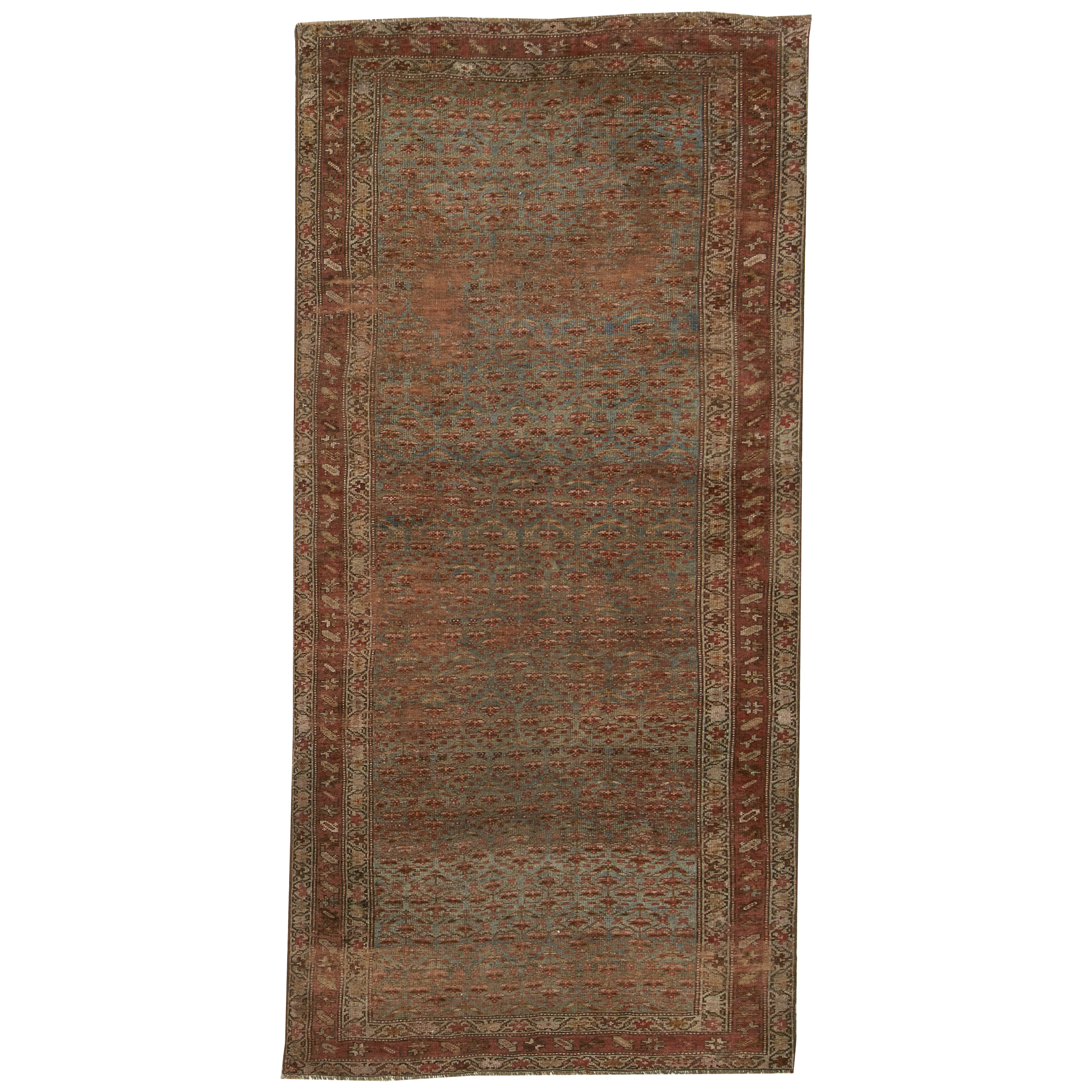 Authentic Kurdish Circa 1920 Vintage Rug - Handmade Traditional Middle Eastern Carpet for Home Decor & Boho Style Living Room