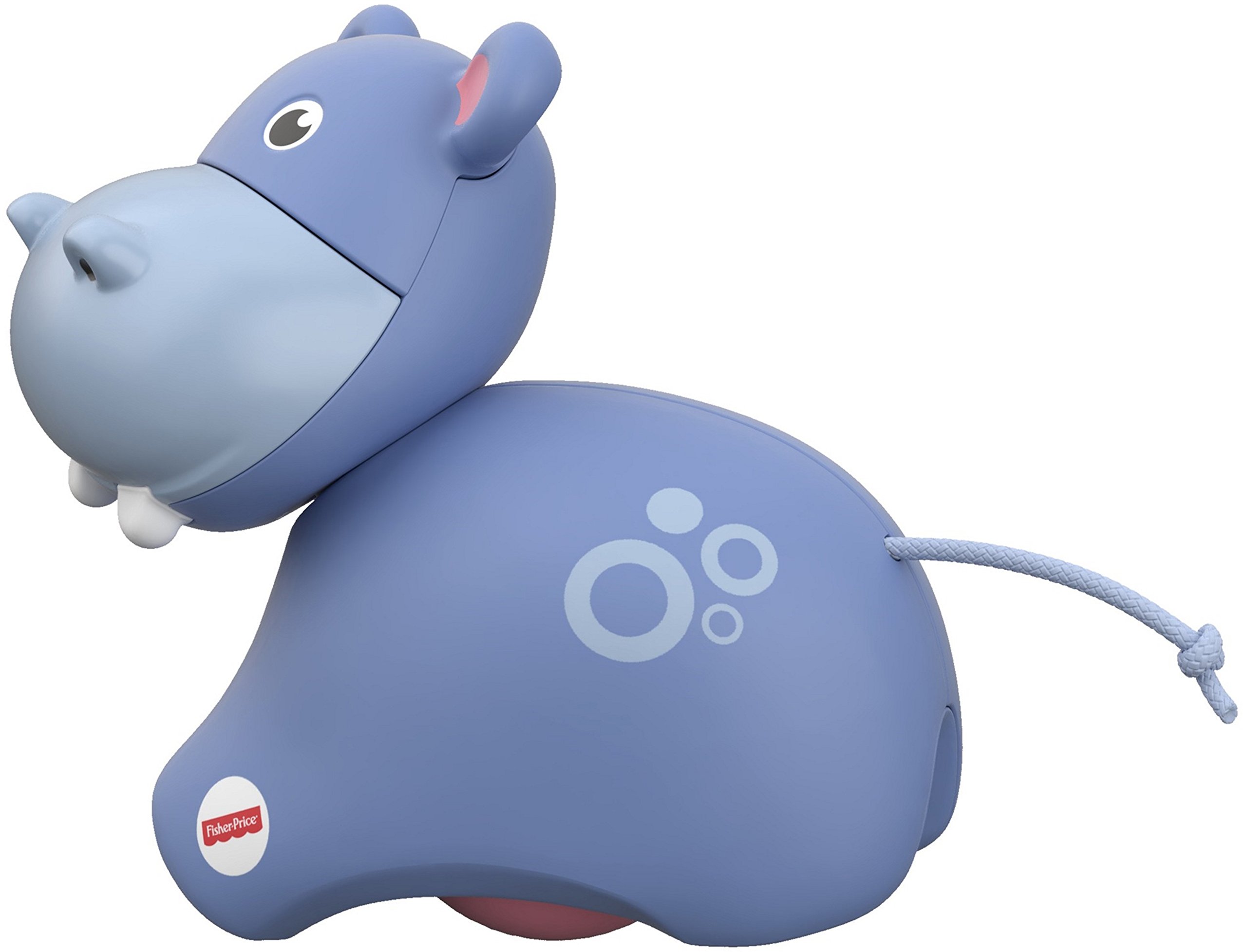 Fisher-Price Roller Hippo Push Toy for Babies & Toddlers - Interactive Rolling Animal with Lights & Sounds, Early Learning Walking Aid (Perfect for Playtime, First Steps & Developmental Milestones)