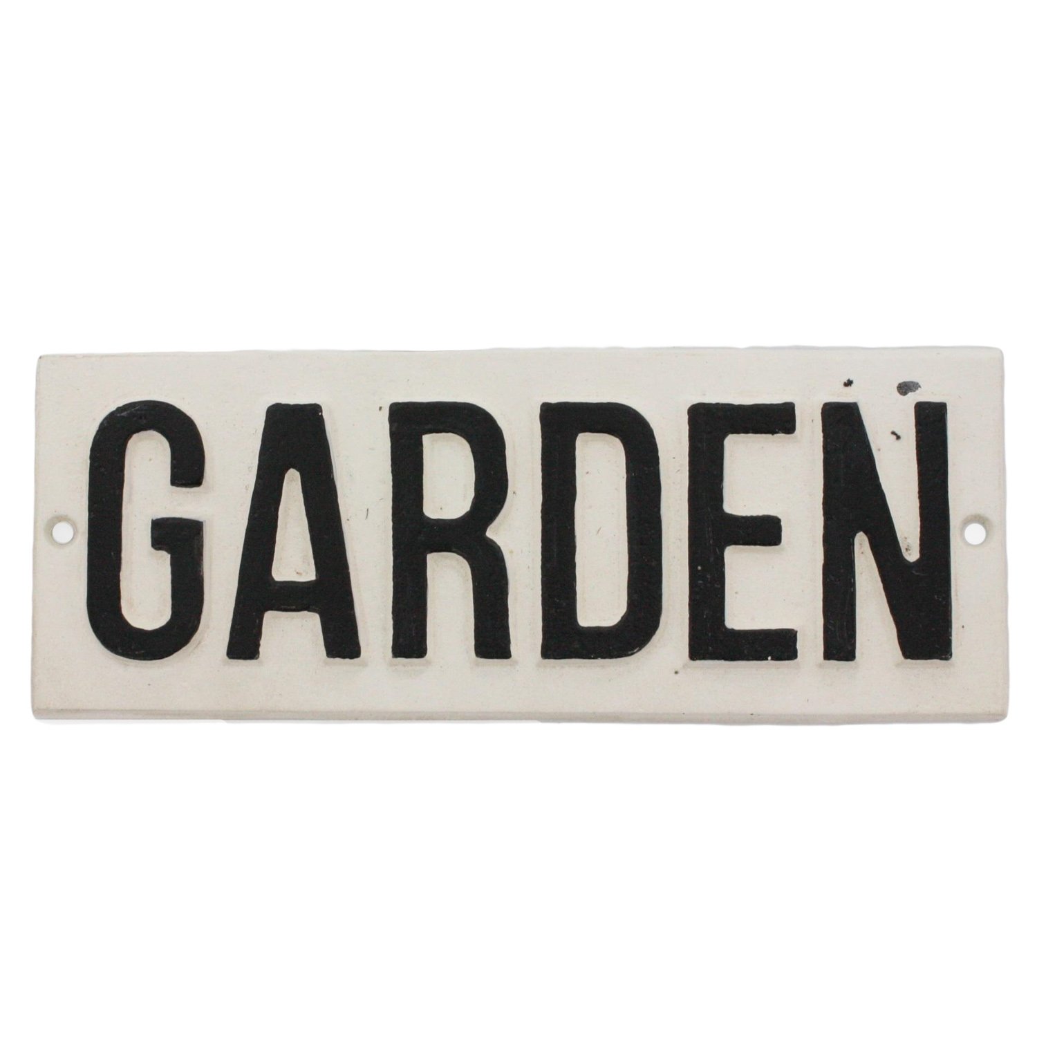 HomArt Cast Iron Garden Sign - Rustic Outdoor Decor for Yard, Patio & Farmhouse - Perfect for Garden Markers, House Numbers & Welcome Signs