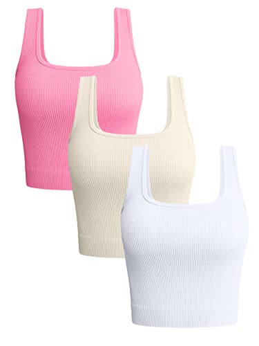 Fluorescent-pink Beige White
